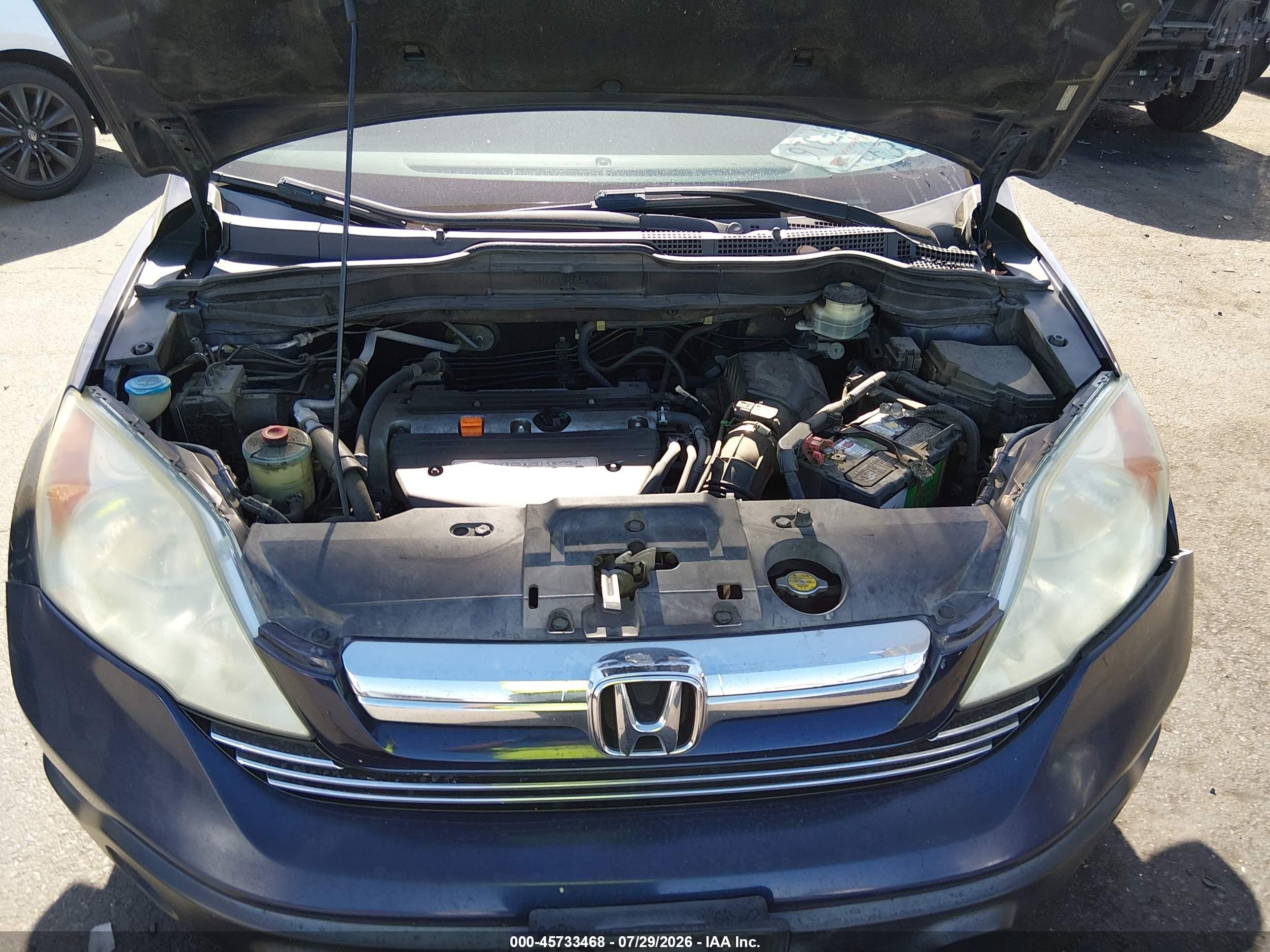 2009 Honda Cr-v Ex-l Blue vin: 5J6RE38799L007336