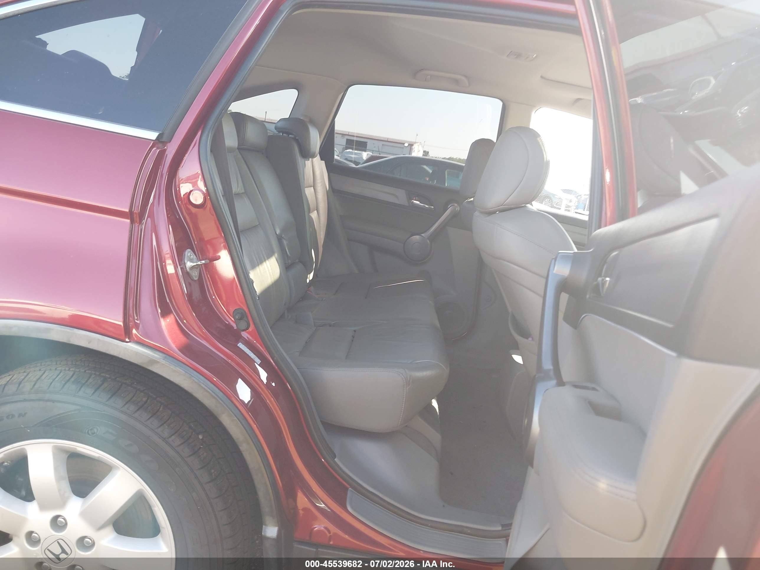 2009 Honda Cr-v Ex-l Red vin: 5J6RE387X9L019317