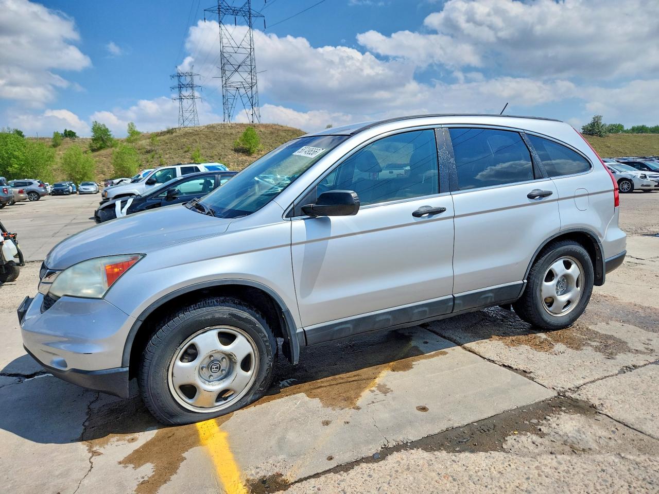 2010 Honda Cr-v Lx Silver vin: 5J6RE3H30AL005928