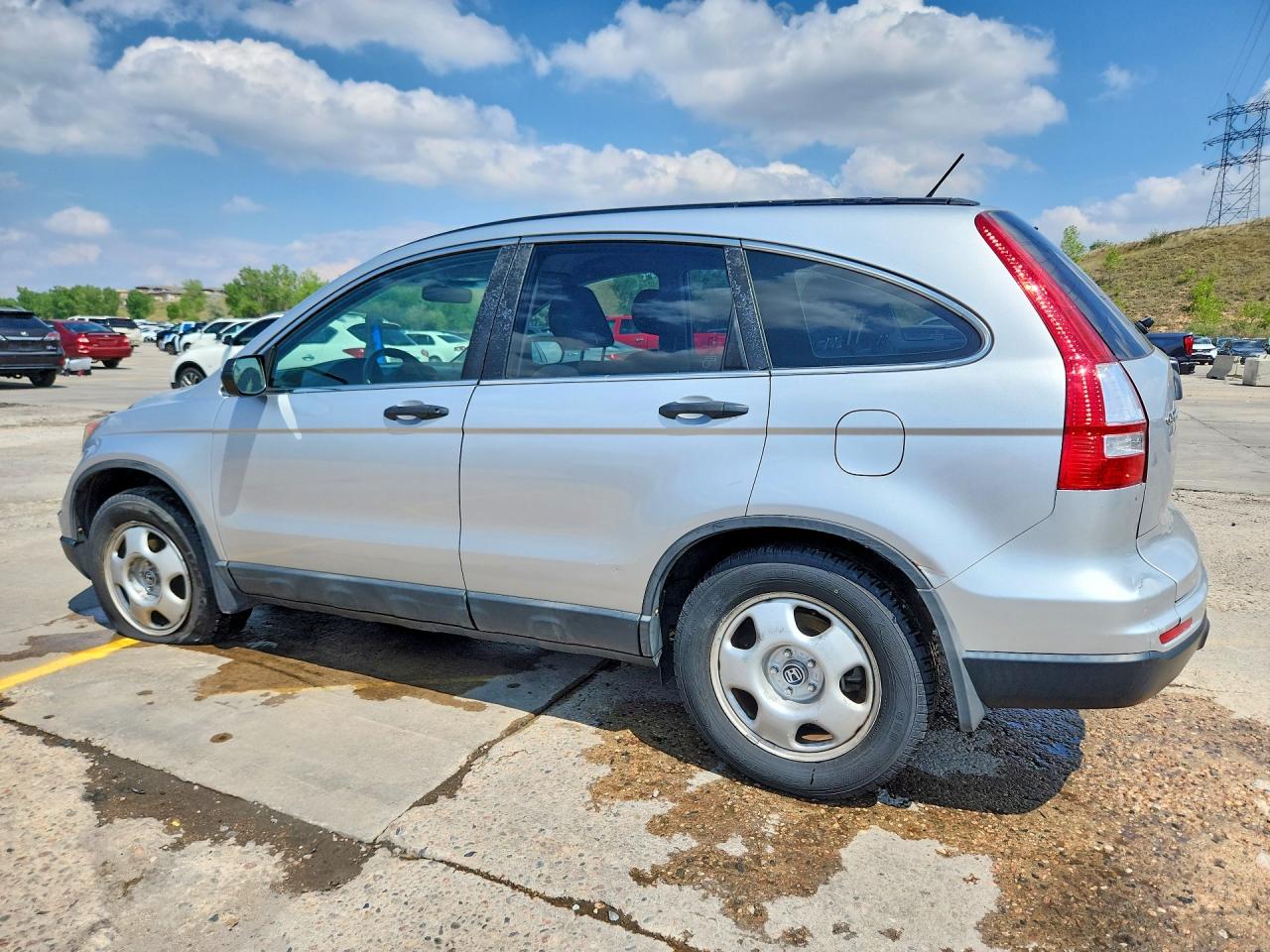 2010 Honda Cr-v Lx Silver vin: 5J6RE3H30AL005928