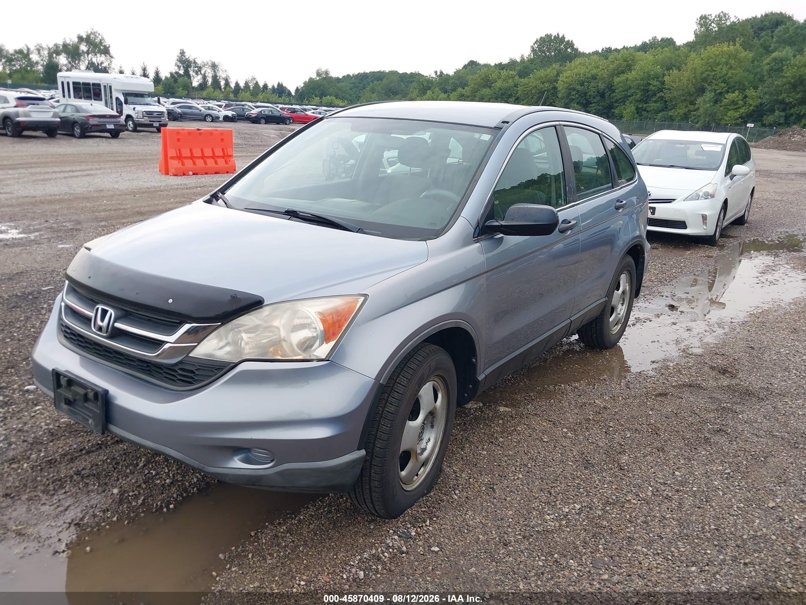 2010 Honda Cr-v Lx Light Blue vin: 5J6RE3H30AL020302