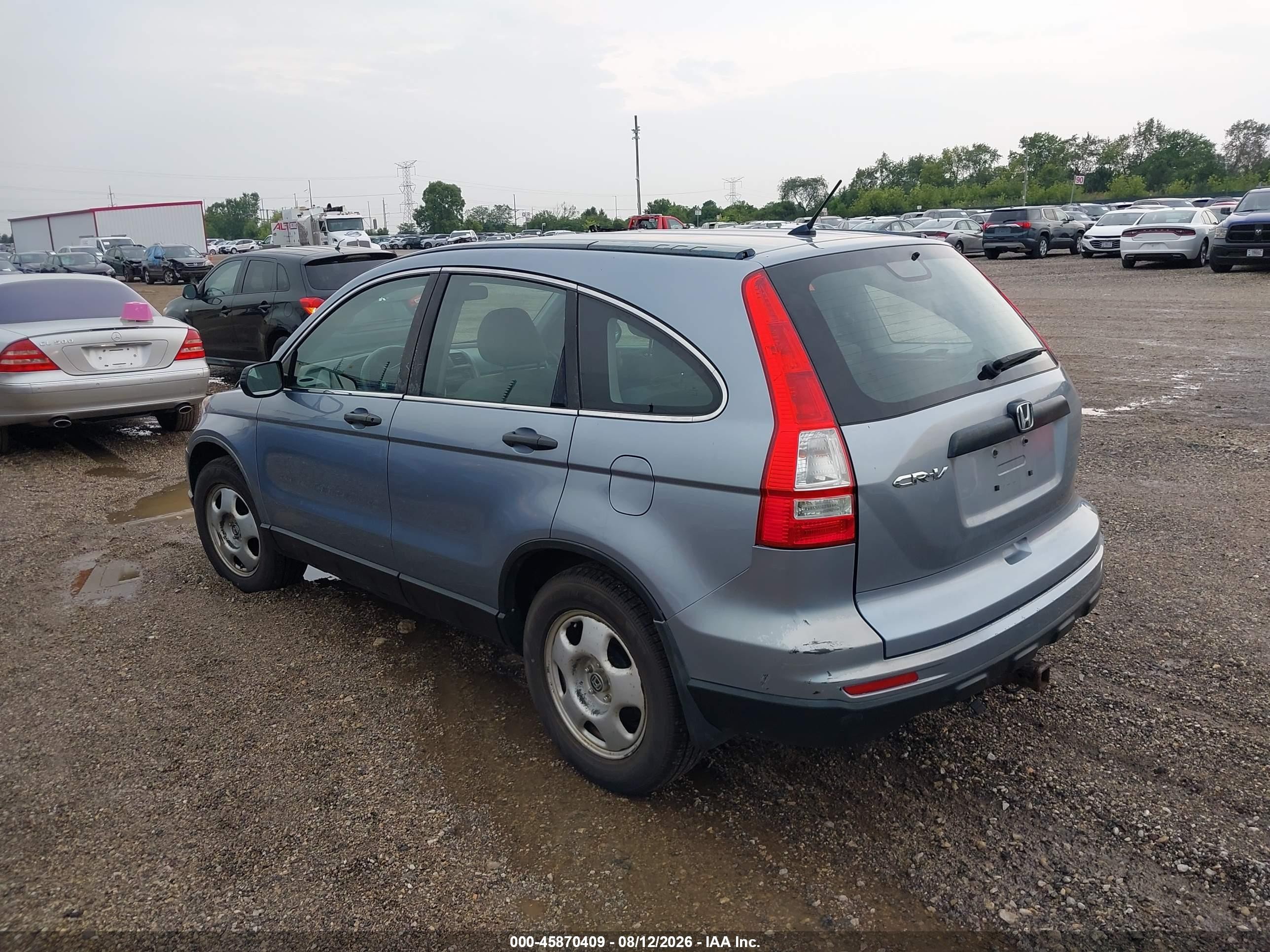 2010 Honda Cr-v Lx Light Blue vin: 5J6RE3H30AL020302