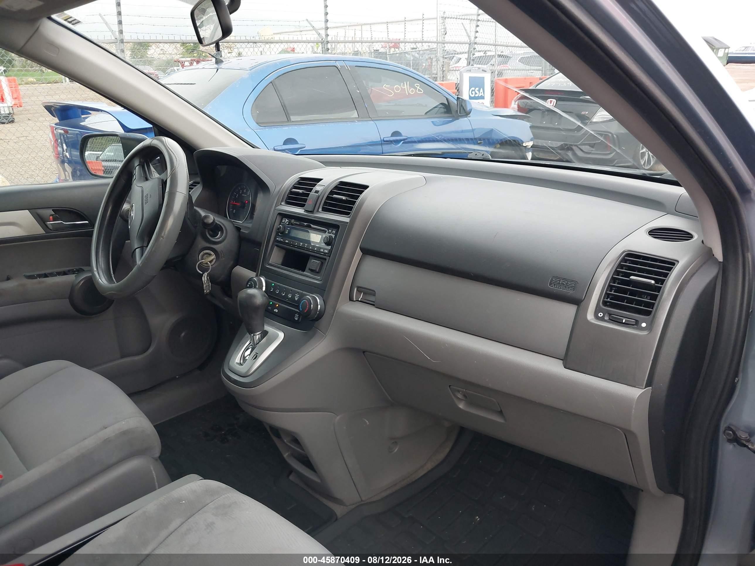 2010 Honda Cr-v Lx Light Blue vin: 5J6RE3H30AL020302