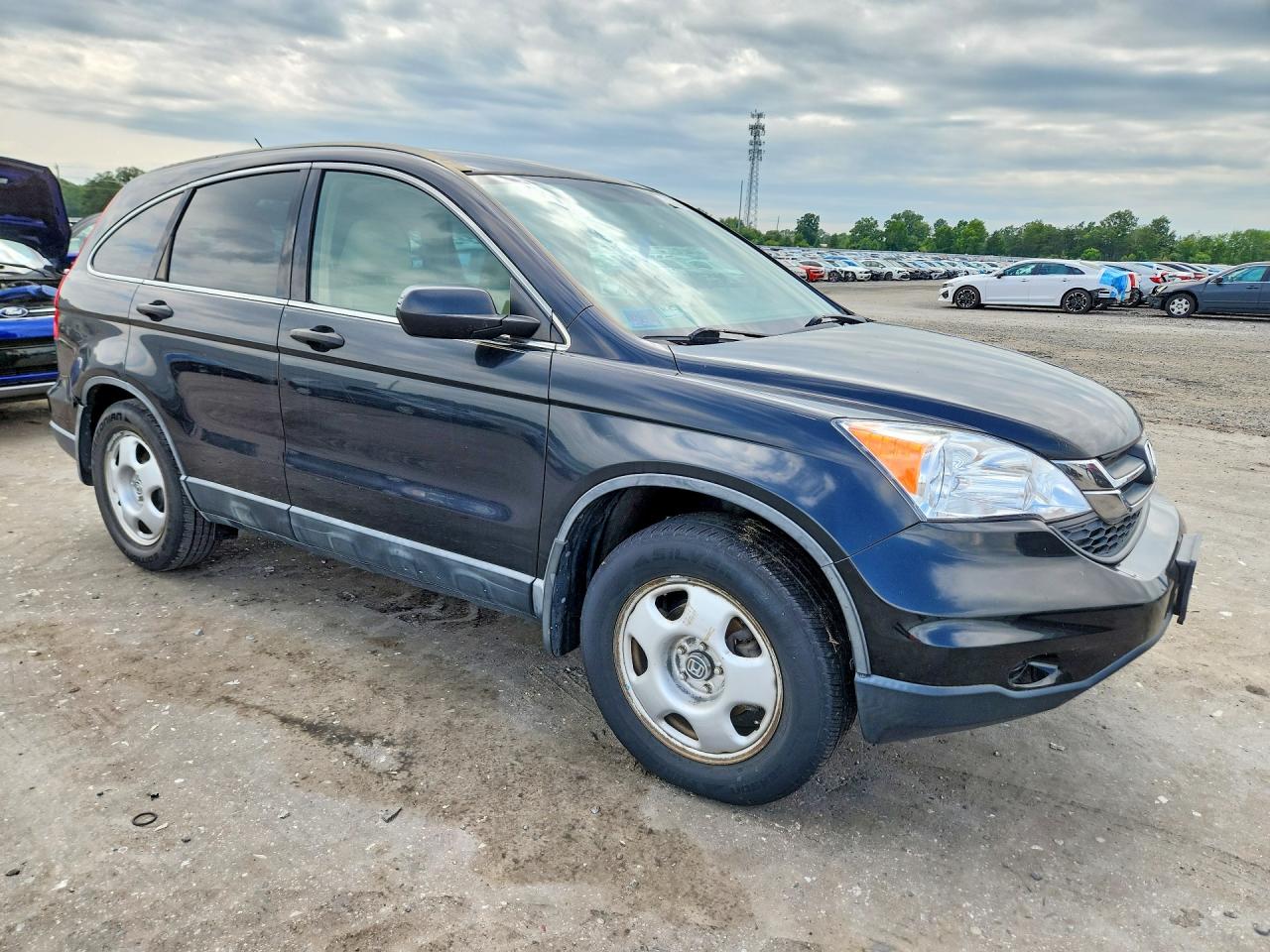 2010 Honda Cr-v Lx Black vin: 5J6RE3H30AL020445