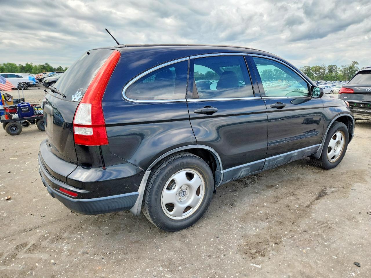2010 Honda Cr-v Lx Black vin: 5J6RE3H30AL020445