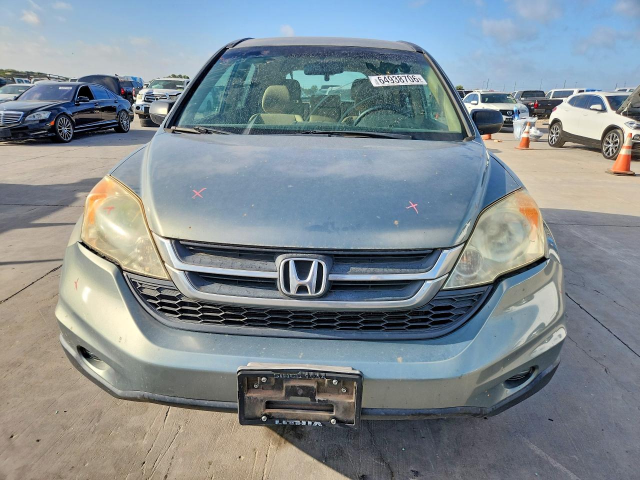 2010 Honda Cr-v Lx Turquoise vin: 5J6RE3H30AL025001