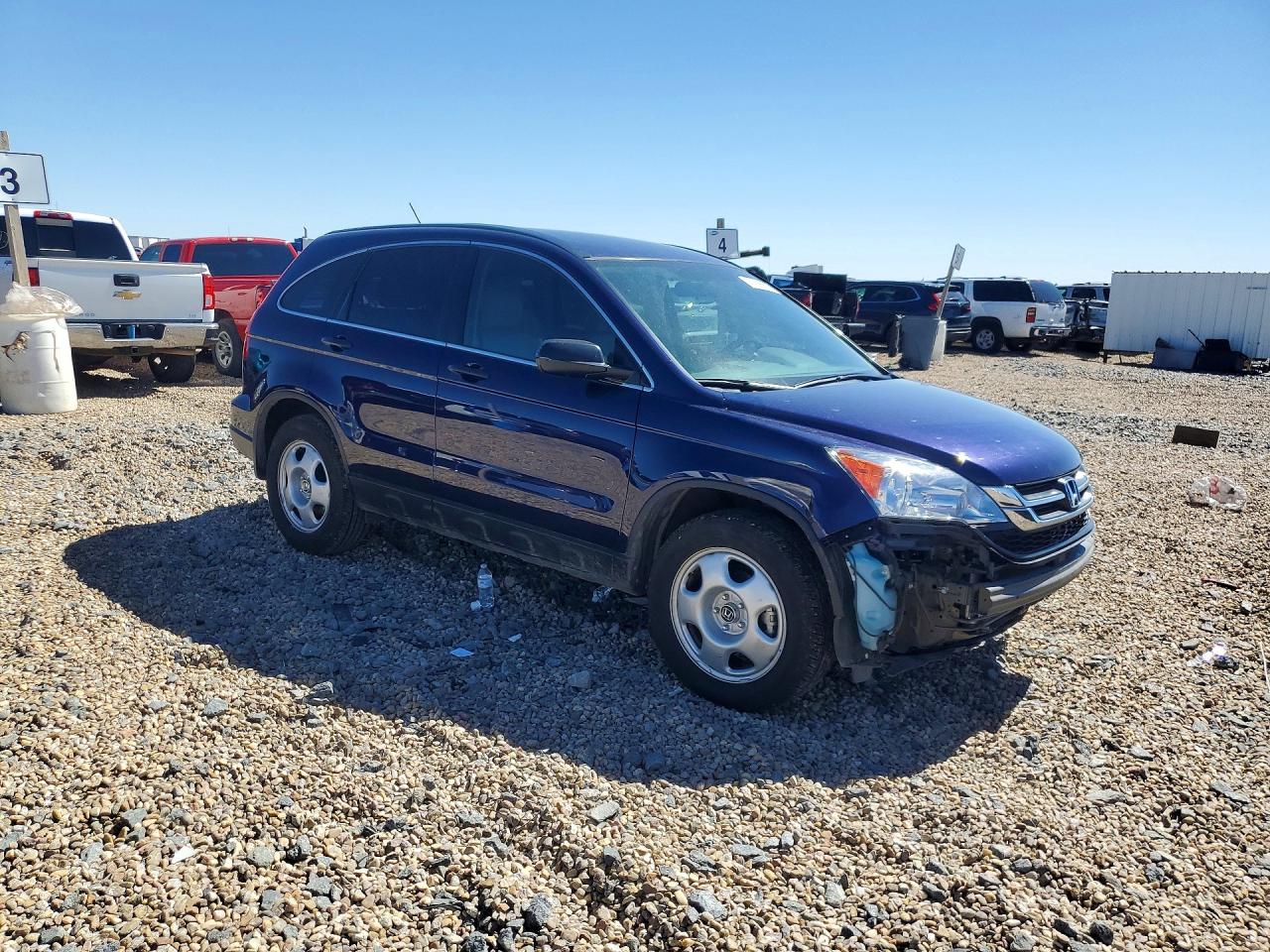 2011 Honda Cr-v Lx Blue vin: 5J6RE3H30BL040311