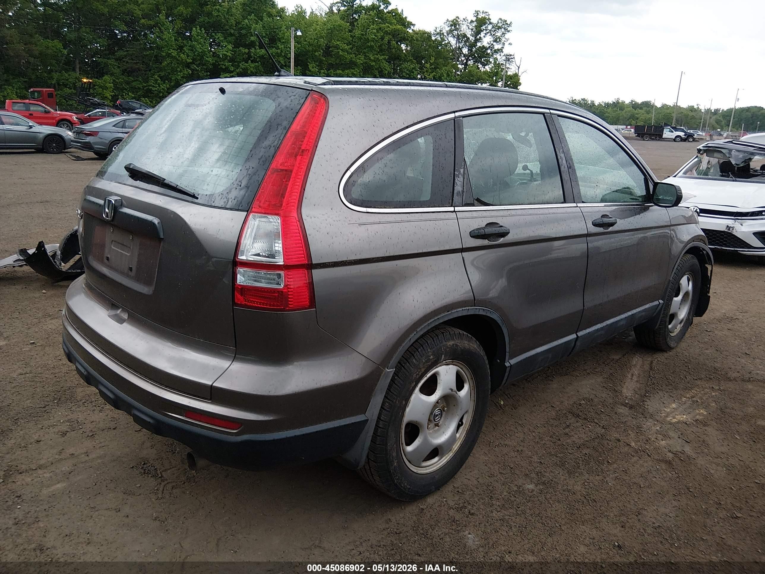 2010 Honda Cr-v Lx Gray vin: 5J6RE3H31AL000219