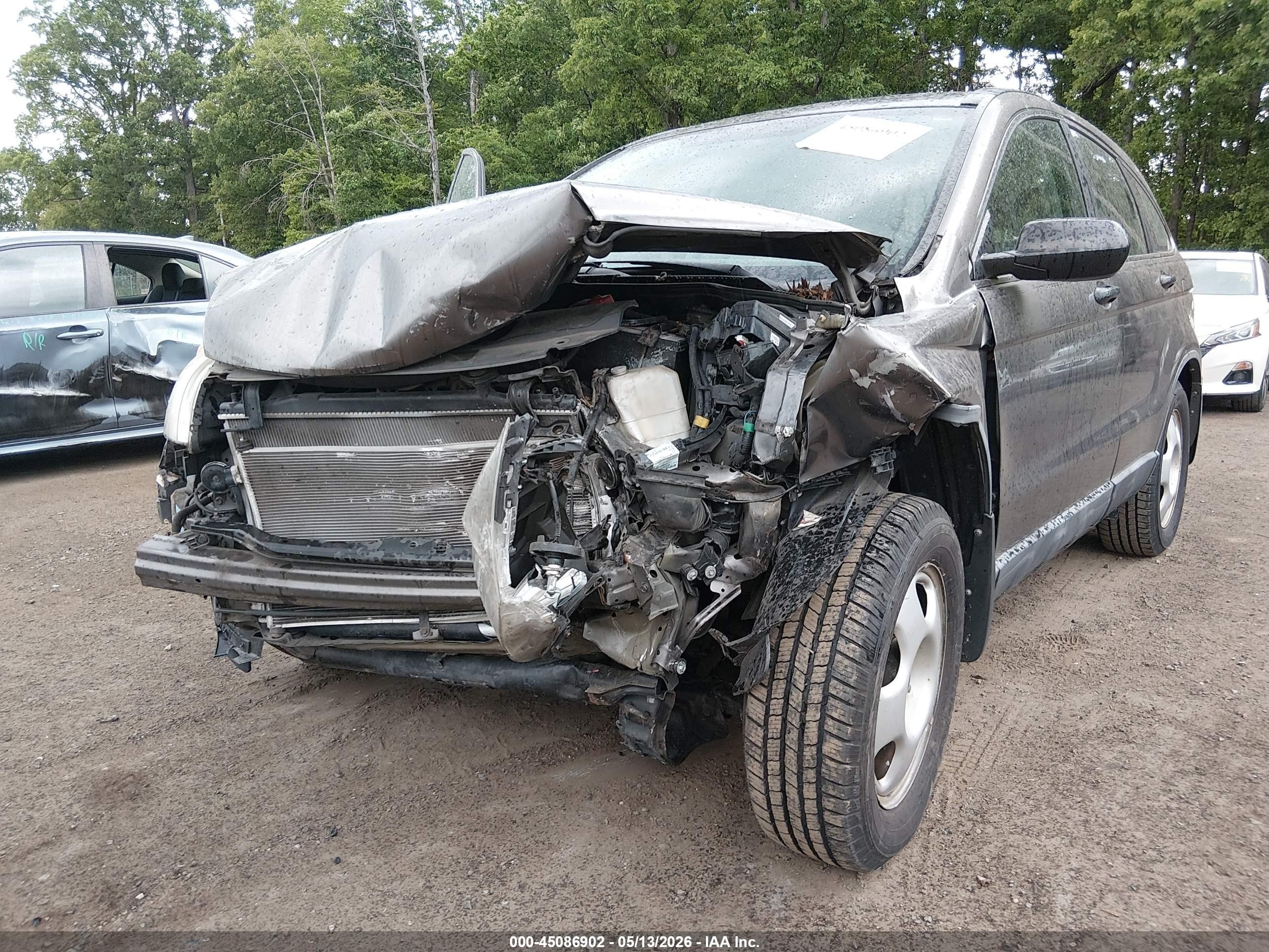 2010 Honda Cr-v Lx Gray vin: 5J6RE3H31AL000219