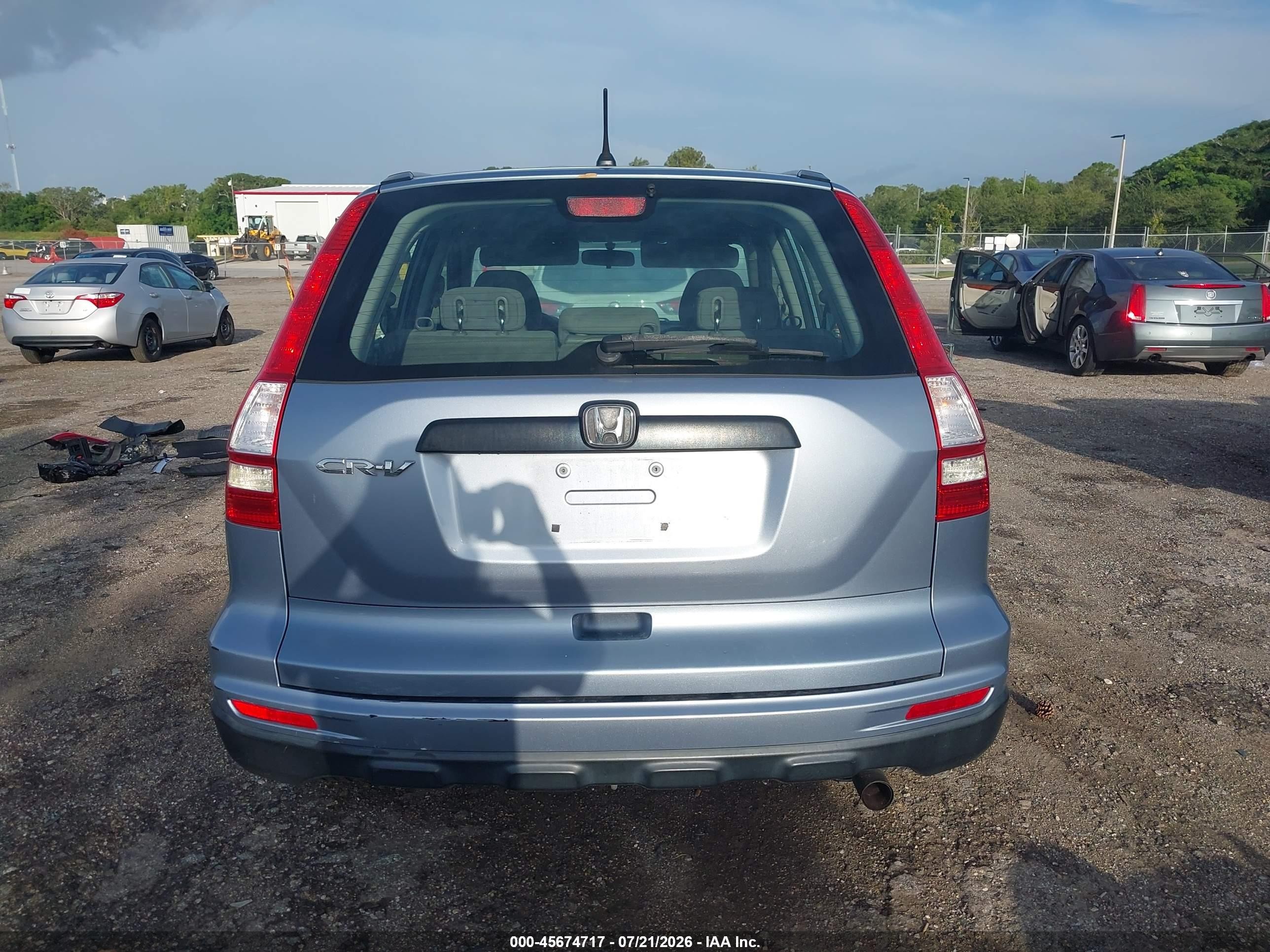 2010 Honda Cr-v Lx Light Blue vin: 5J6RE3H31AL027145