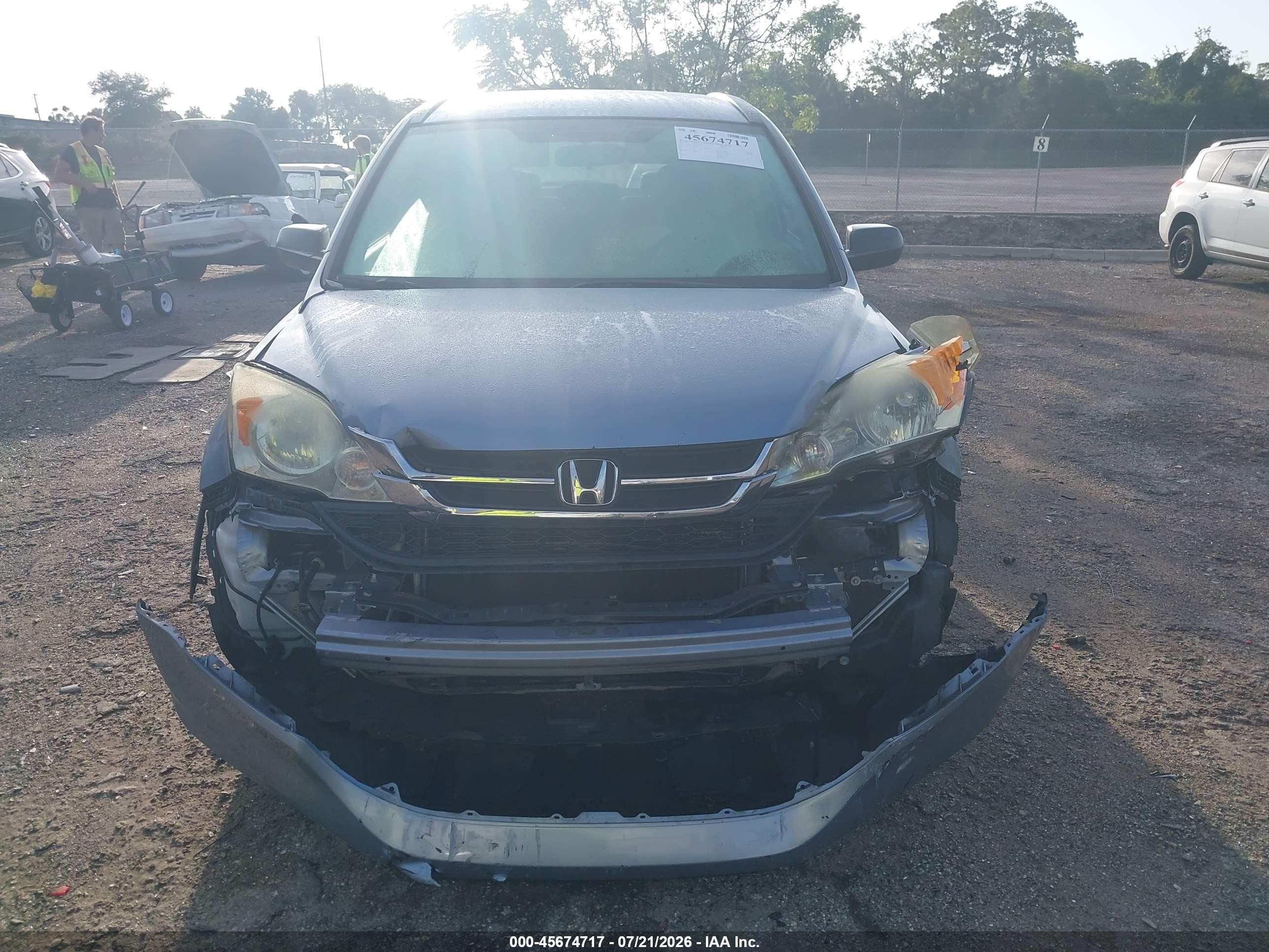 2010 Honda Cr-v Lx Light Blue vin: 5J6RE3H31AL027145