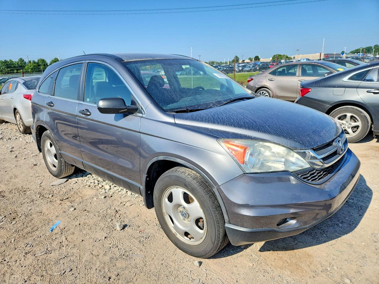 2010 Honda Cr-v Lx Gray vin: 5J6RE3H31AL034466