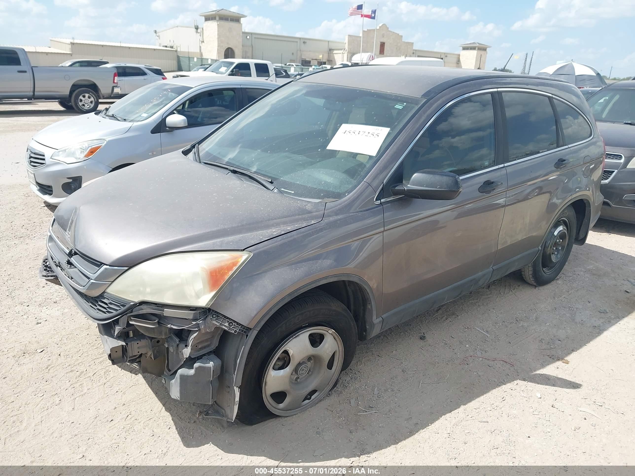 2010 Honda Cr-v Lx Gray vin: 5J6RE3H31AL040980