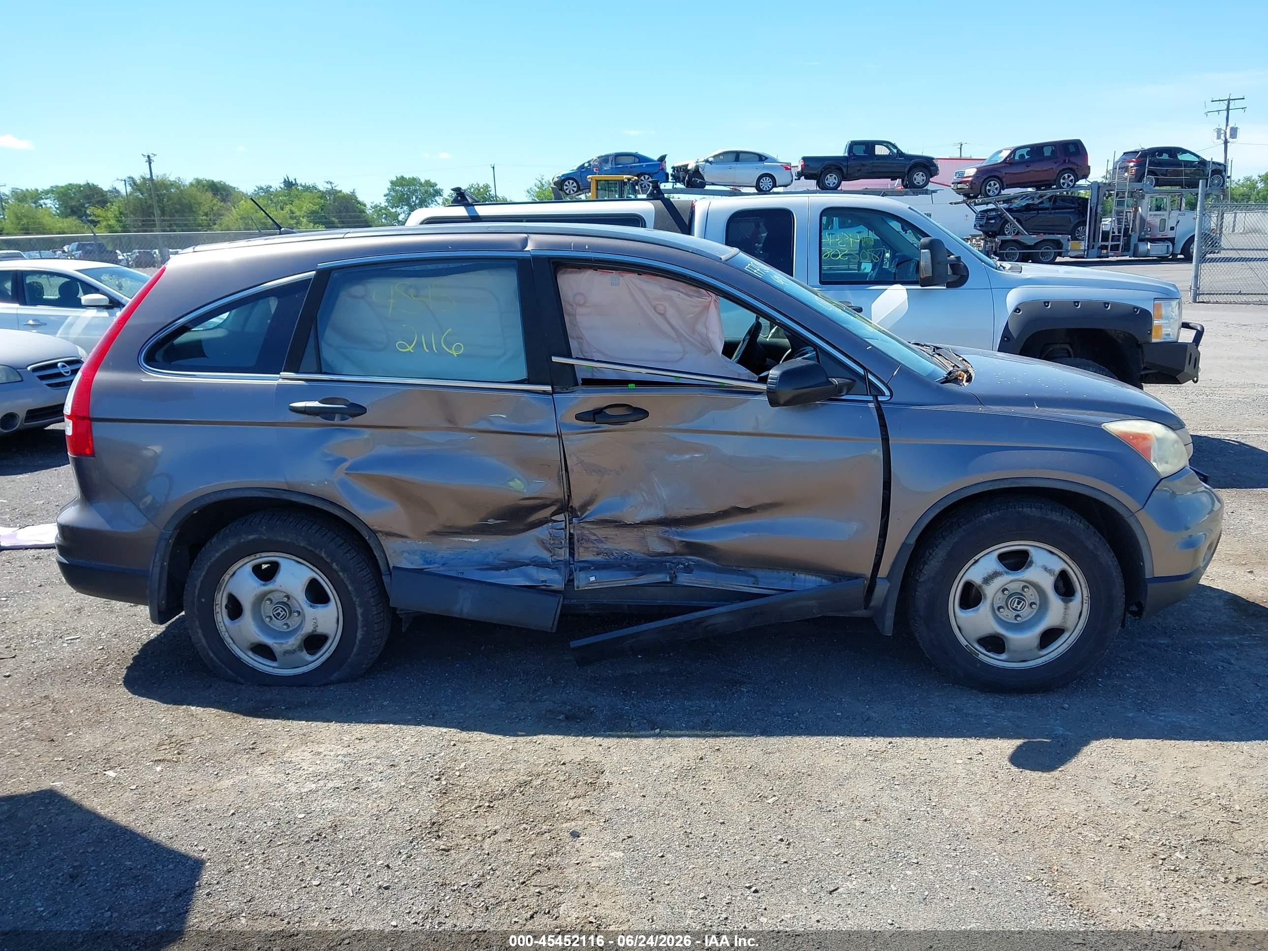 2010 Honda Cr-v Lx Gray vin: 5J6RE3H31AL043314