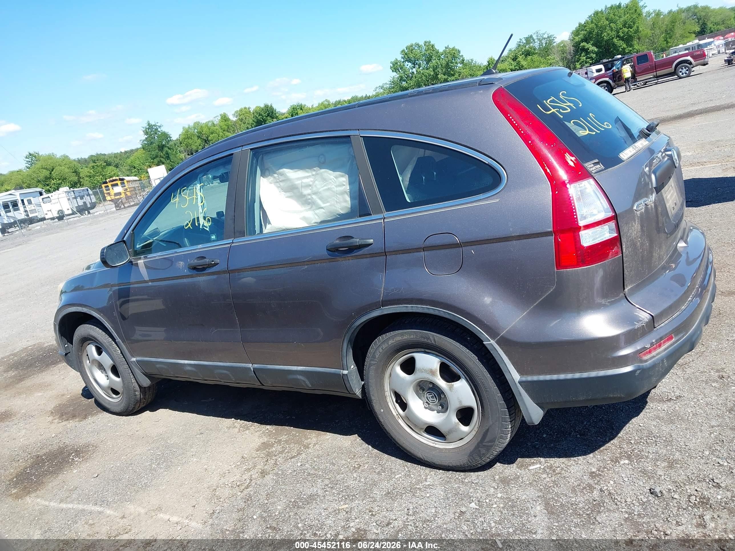 2010 Honda Cr-v Lx Gray vin: 5J6RE3H31AL043314
