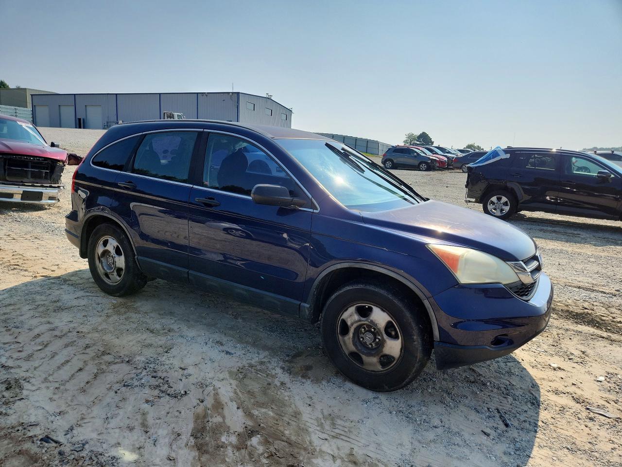 2010 Honda Cr-v Lx Blue vin: 5J6RE3H31AL048755