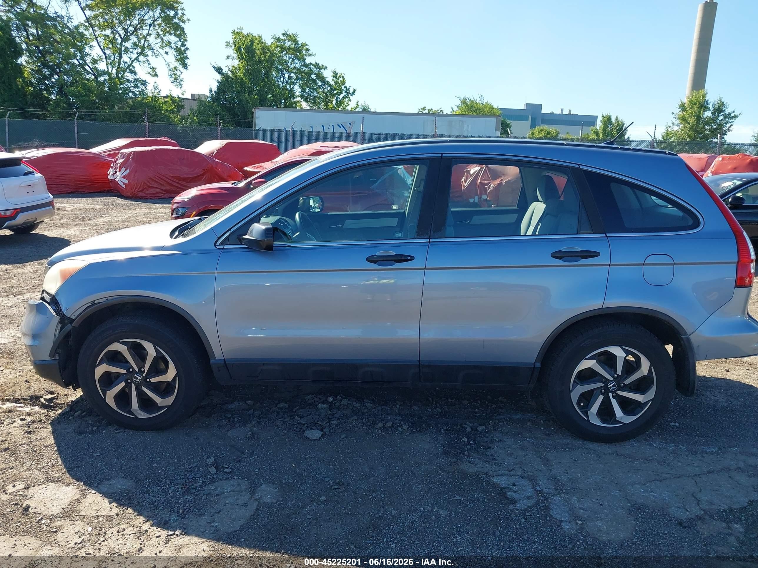 2011 Honda Cr-v Lx Light Blue vin: 5J6RE3H31BL040284
