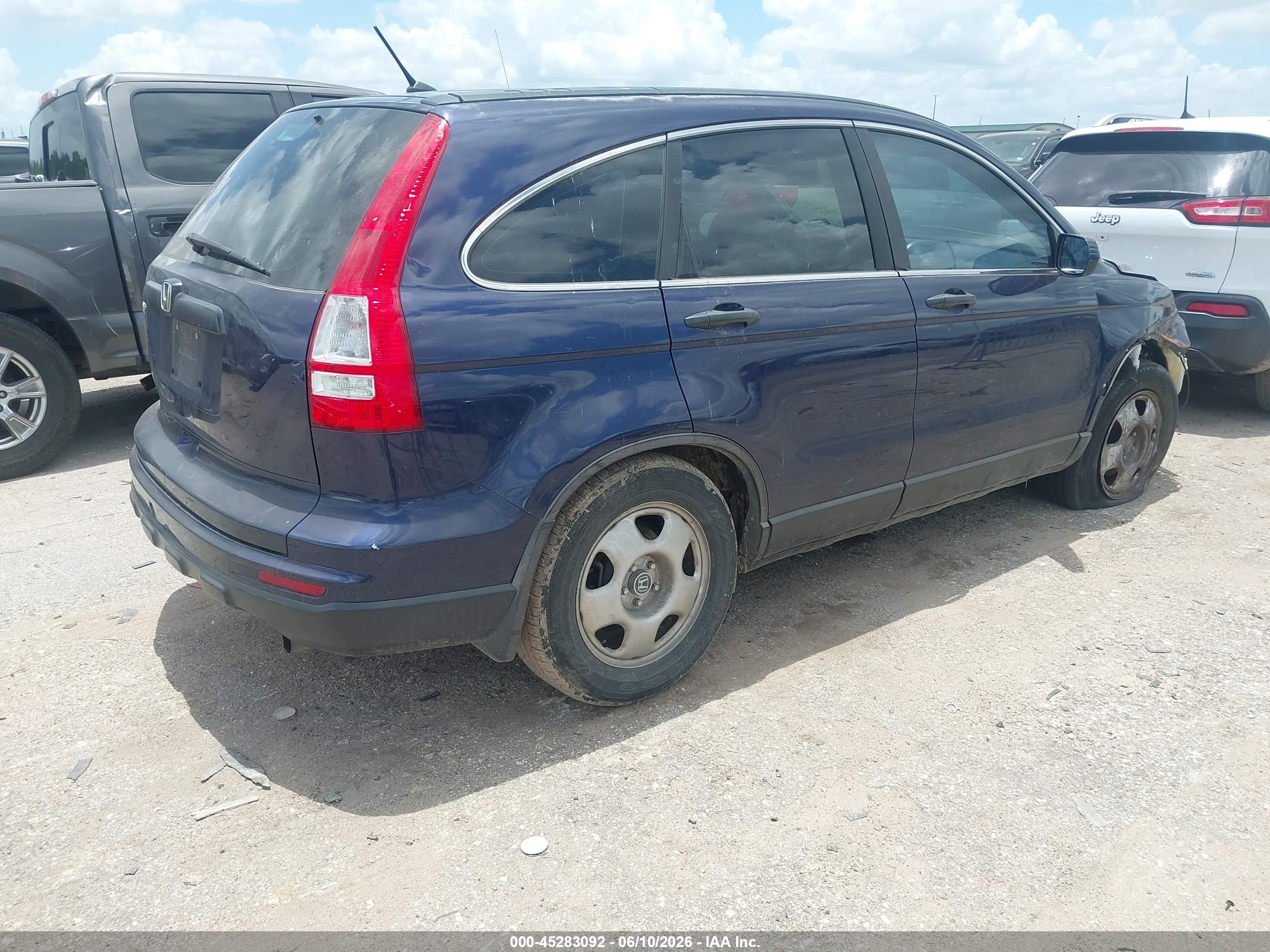 2011 Honda Cr-v Lx Blue vin: 5J6RE3H31BL041192