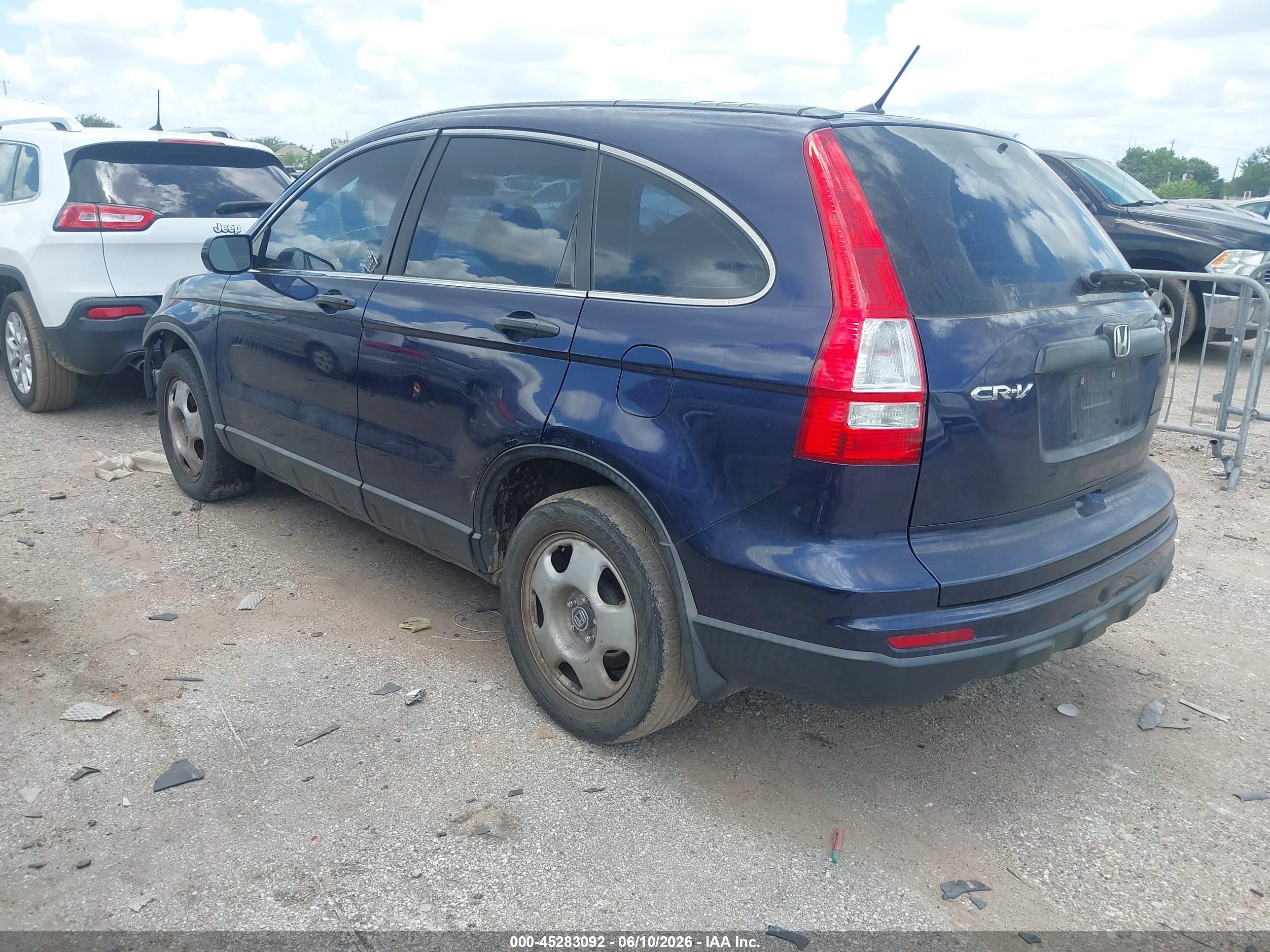 2011 Honda Cr-v Lx Blue vin: 5J6RE3H31BL041192