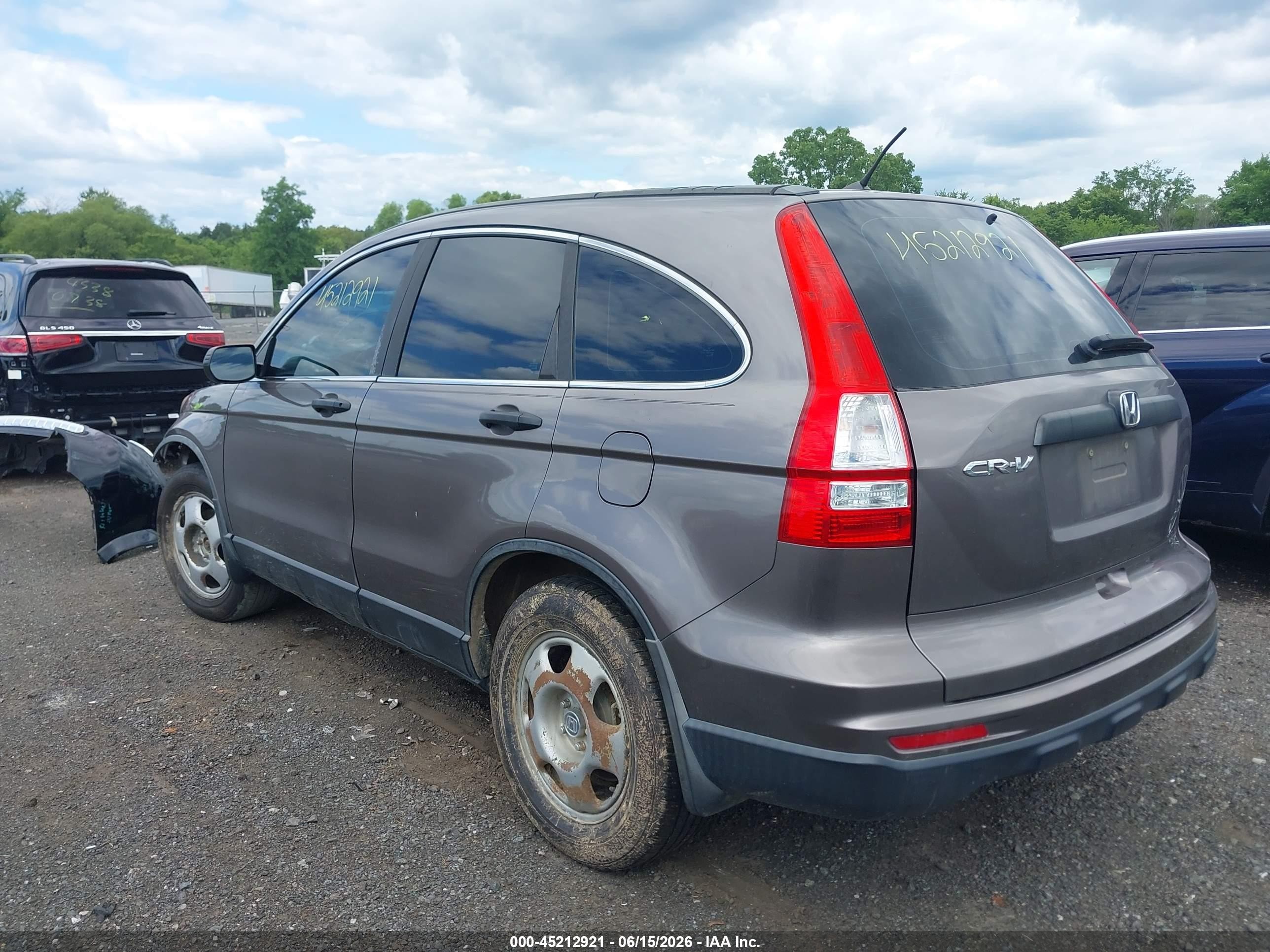 2010 Honda Cr-v Lx Gray vin: 5J6RE3H32AL043757
