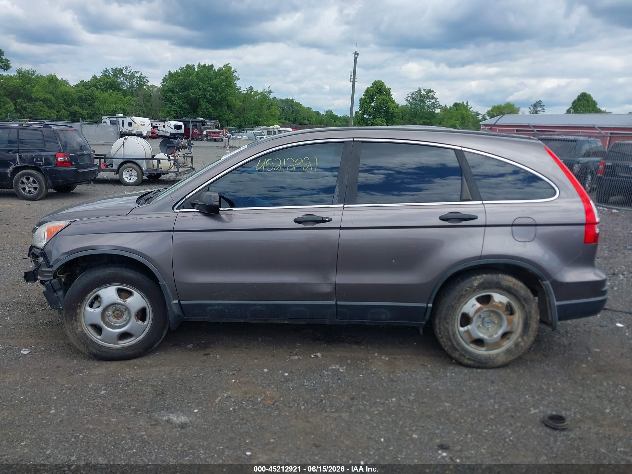 2010 Honda Cr-v Lx Gray vin: 5J6RE3H32AL043757