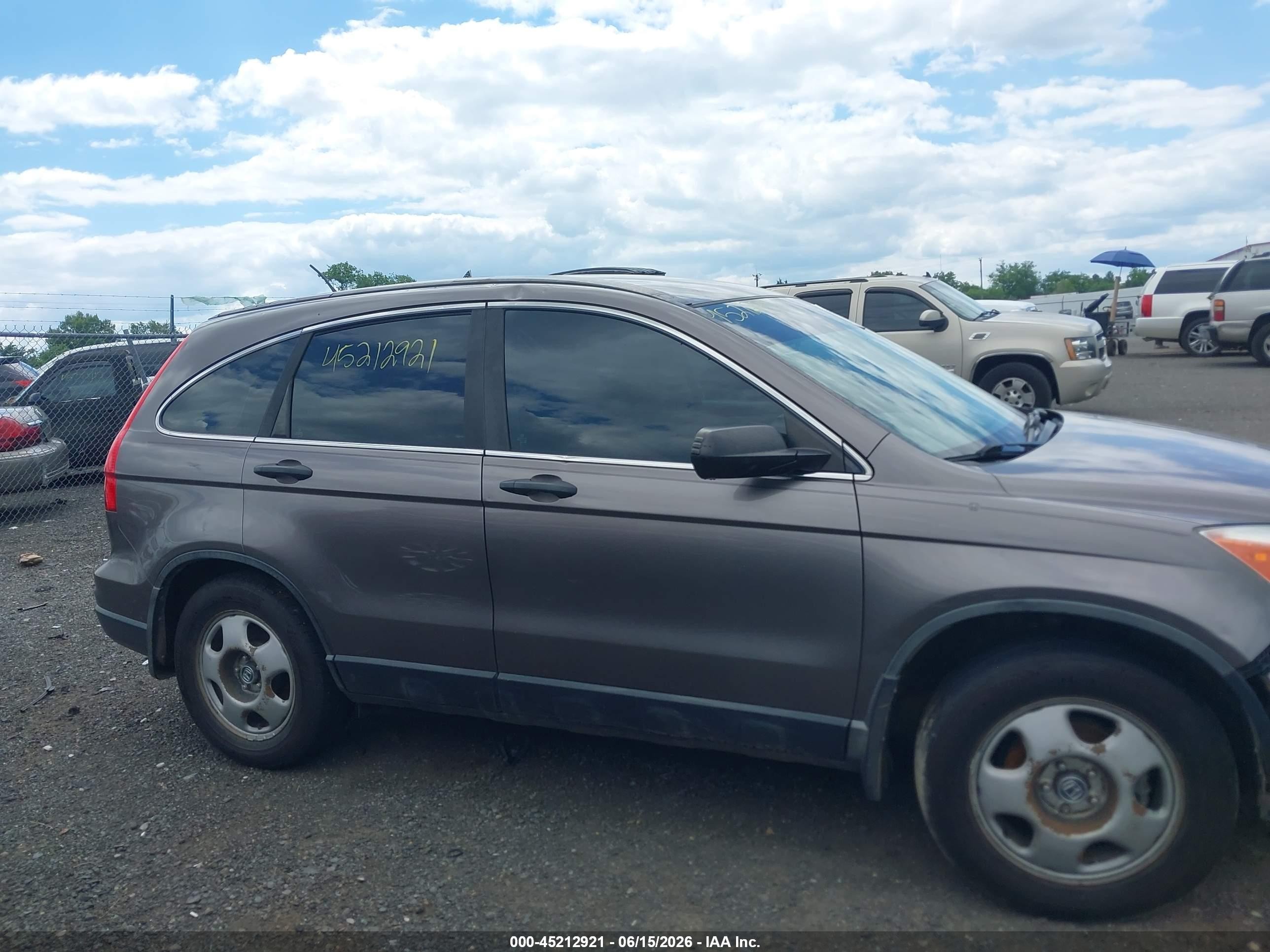 2010 Honda Cr-v Lx Gray vin: 5J6RE3H32AL043757