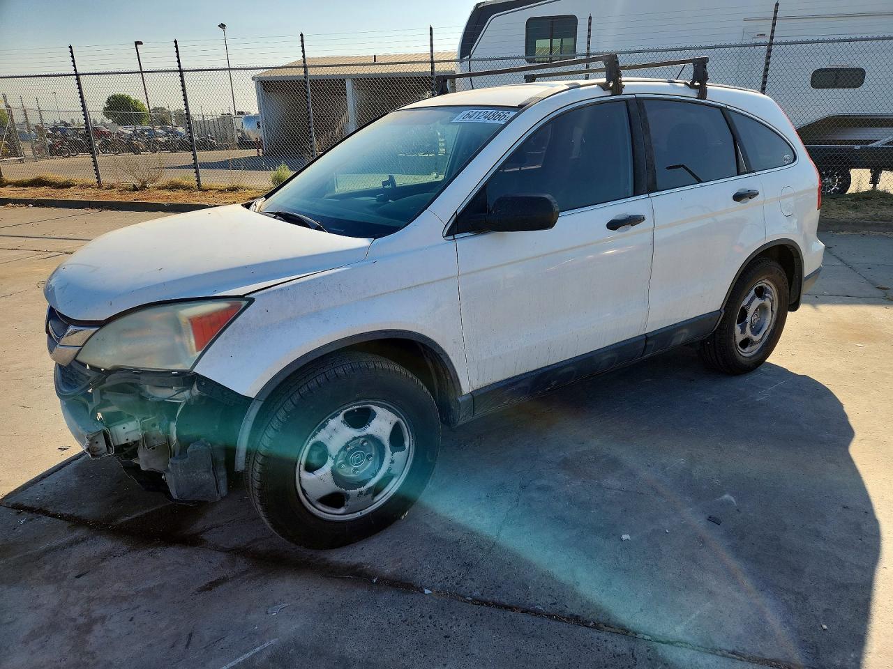 2010 Honda Cr-v Lx White vin: 5J6RE3H32AL049056