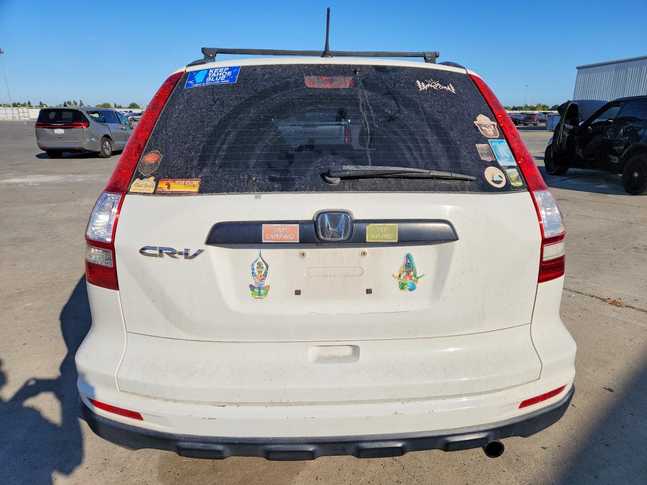 2010 Honda Cr-v Lx White vin: 5J6RE3H32AL049056
