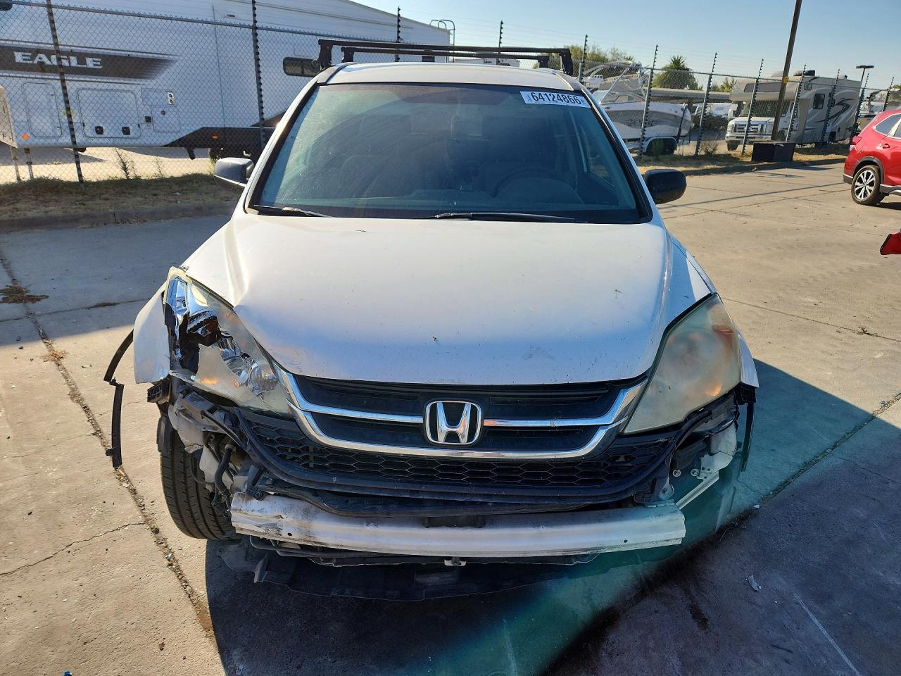2010 Honda Cr-v Lx White vin: 5J6RE3H32AL049056
