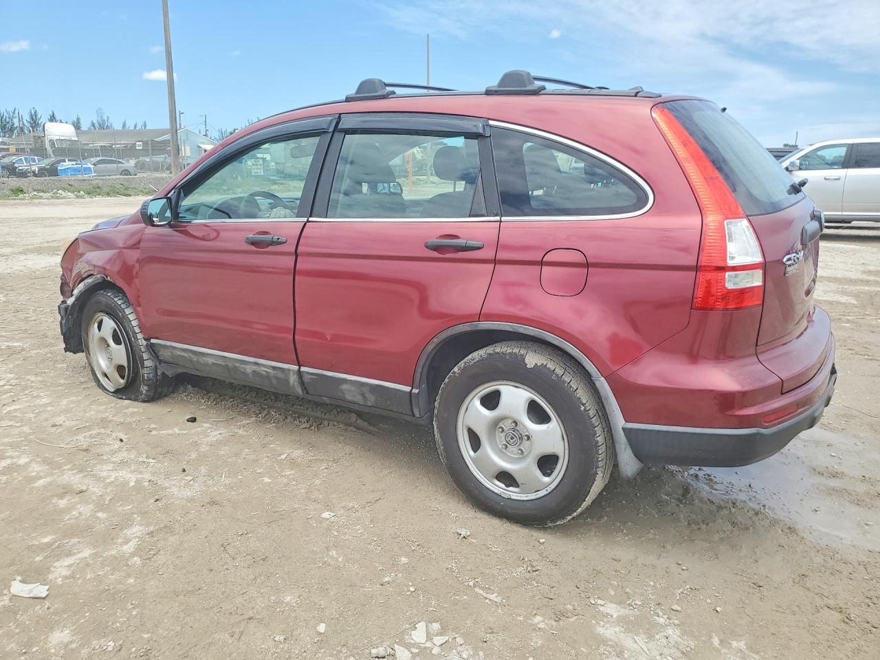 2011 Honda Cr-v Lx Burgundy vin: 5J6RE3H32BL027477