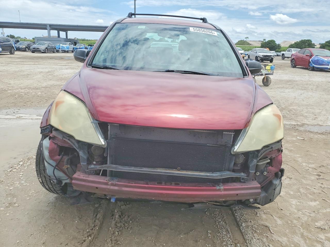 2011 Honda Cr-v Lx Burgundy vin: 5J6RE3H32BL027477