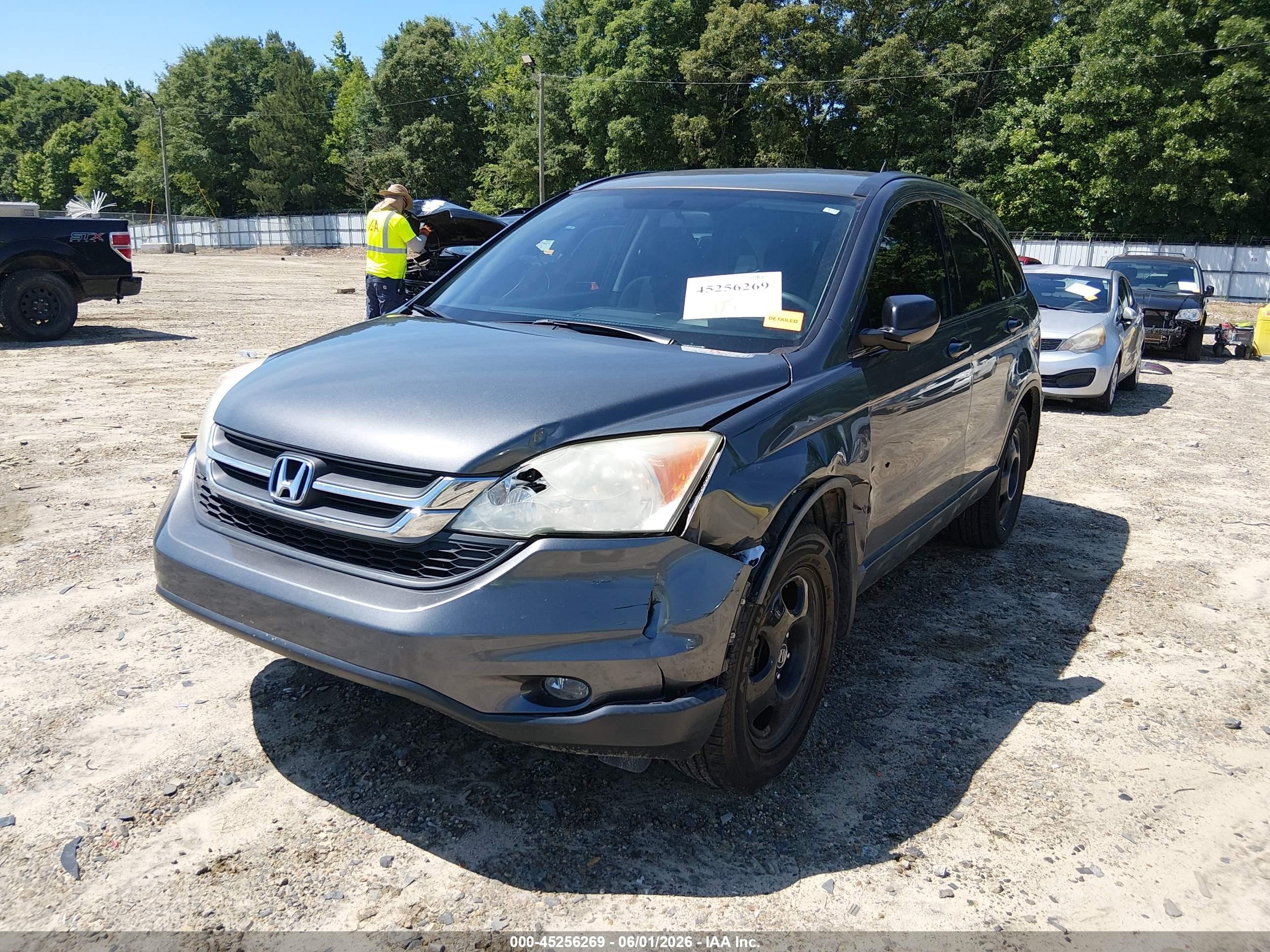 2011 Honda Cr-v Lx Gray vin: 5J6RE3H32BL038981