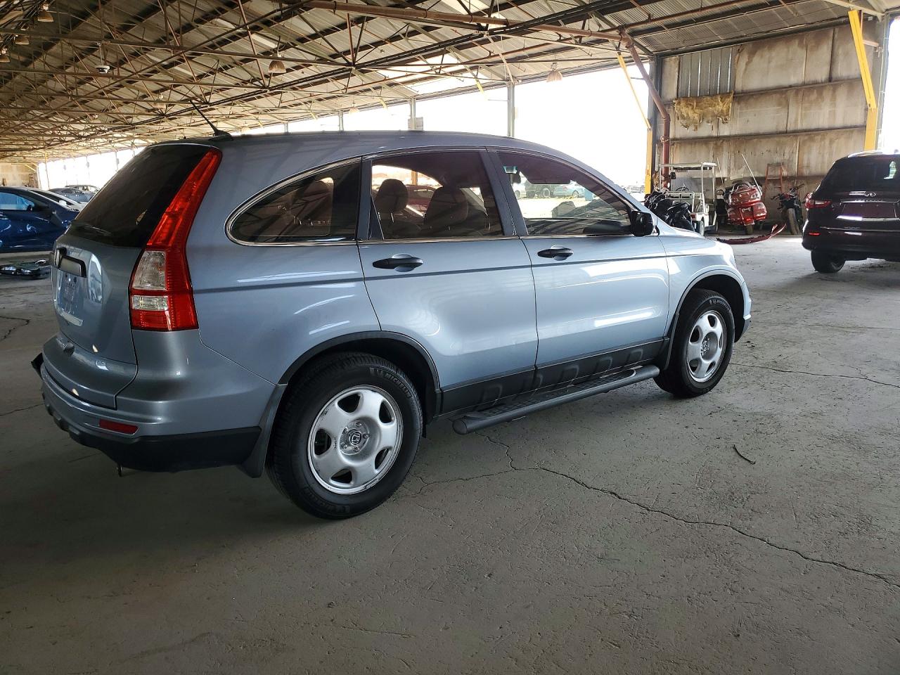 2010 Honda Cr-v Lx Blue vin: 5J6RE3H33AL013182