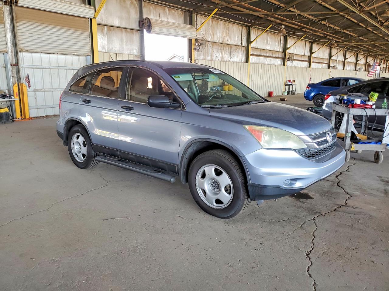 2010 Honda Cr-v Lx Blue vin: 5J6RE3H33AL013182