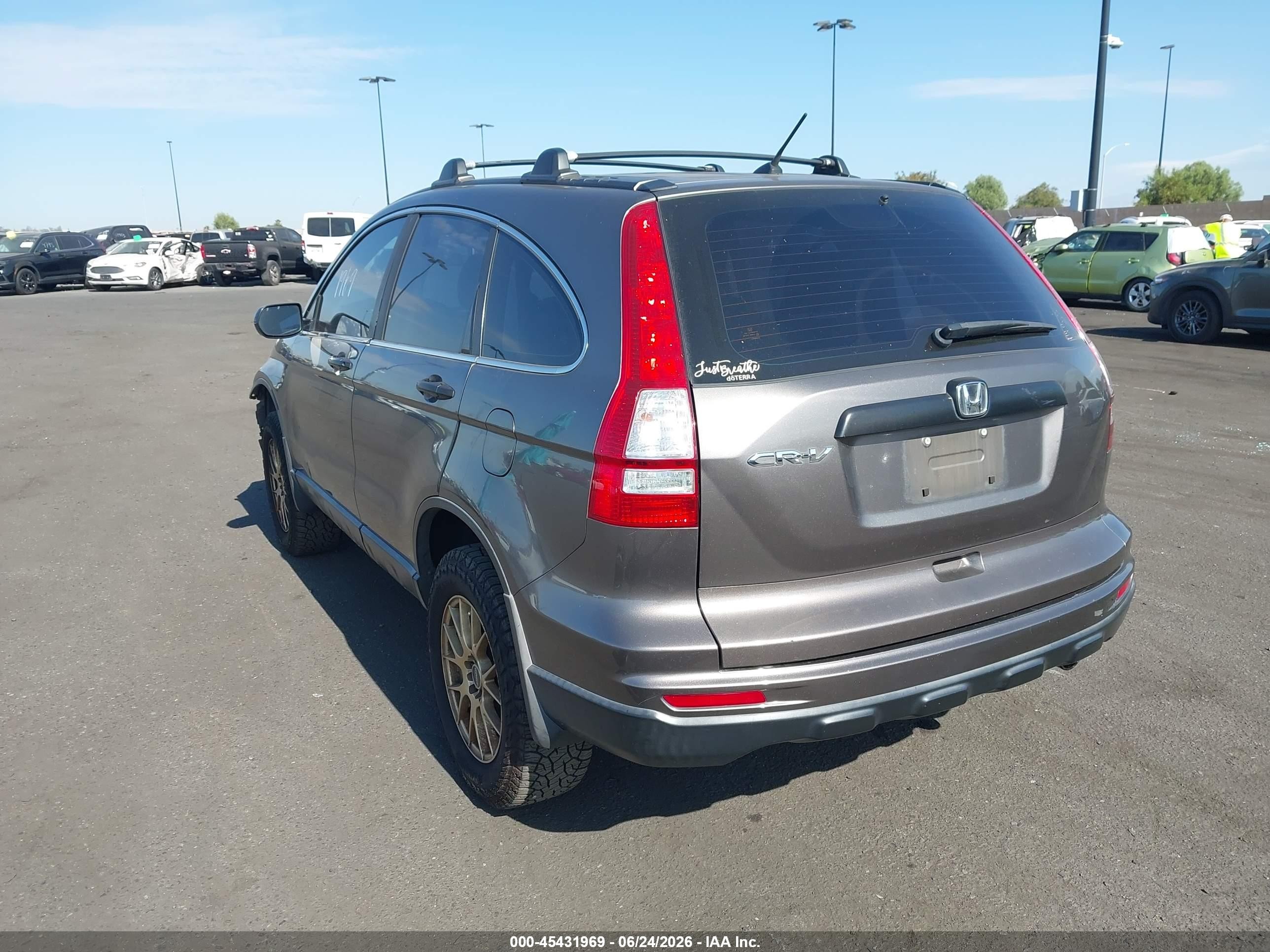 2010 Honda Cr-v Lx Brown vin: 5J6RE3H33AL015319