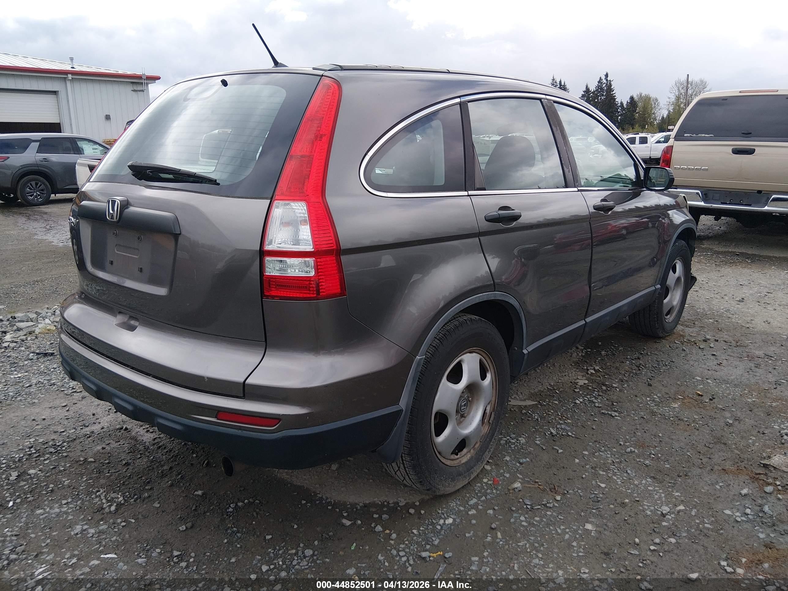 2010 Honda Cr-v Lx Gray vin: 5J6RE3H33AL015322