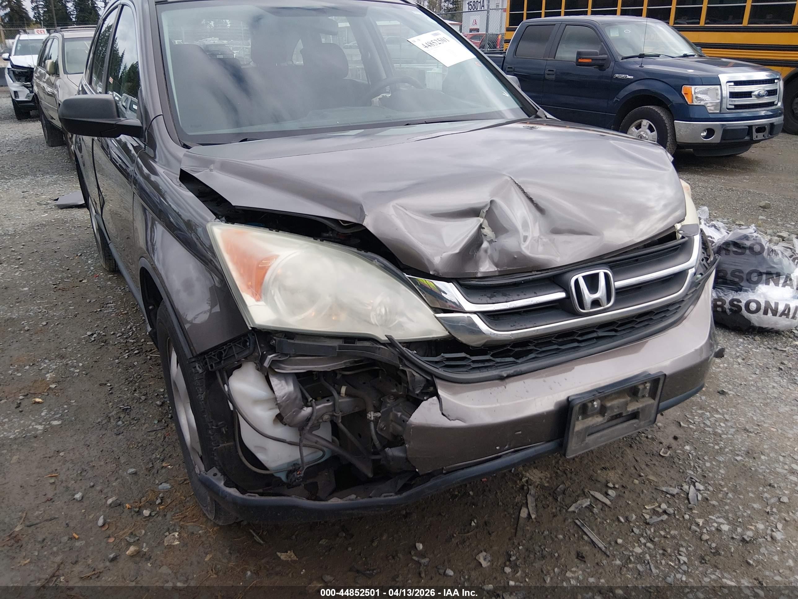 2010 Honda Cr-v Lx Gray vin: 5J6RE3H33AL015322