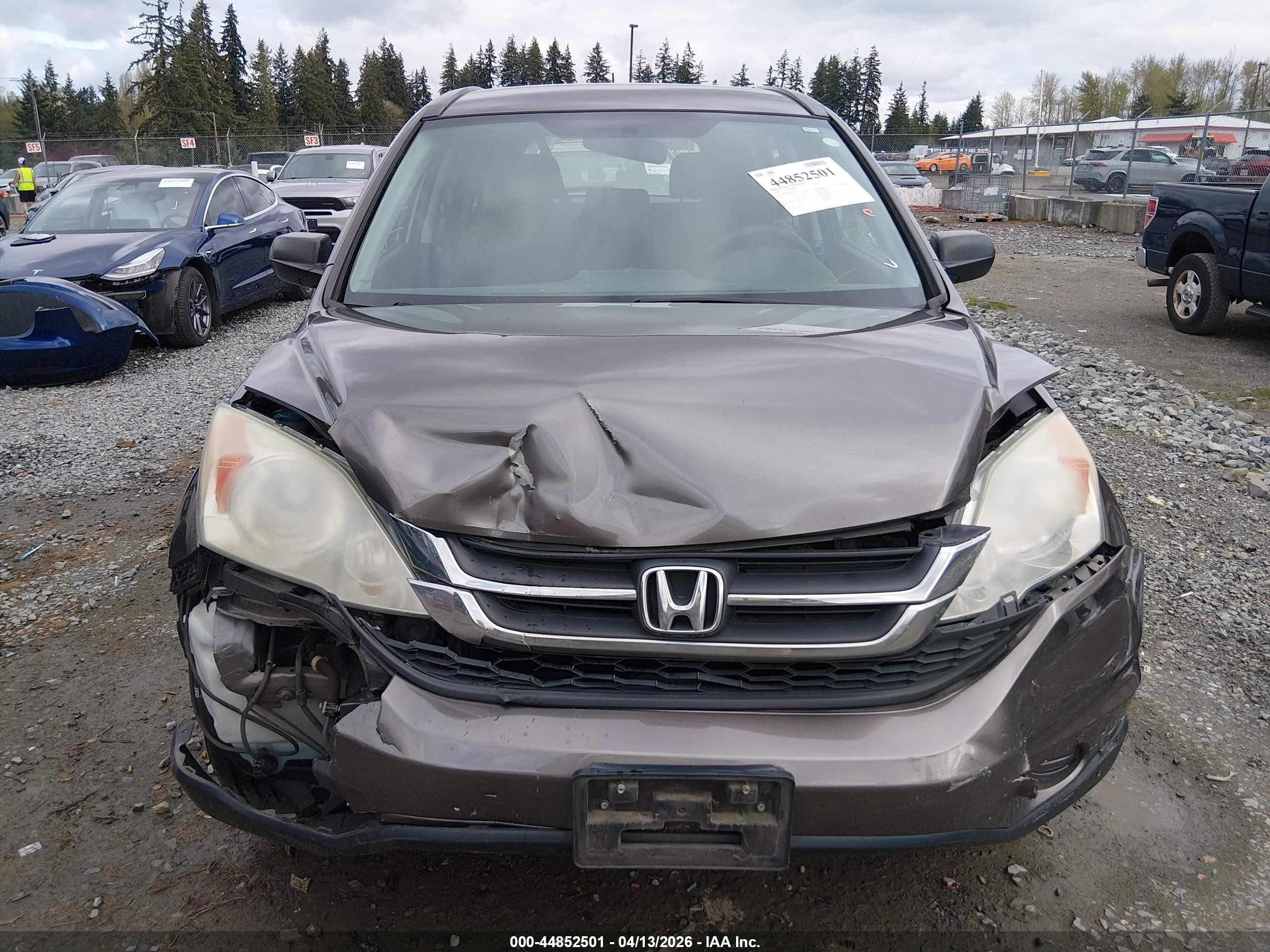 2010 Honda Cr-v Lx Gray vin: 5J6RE3H33AL015322