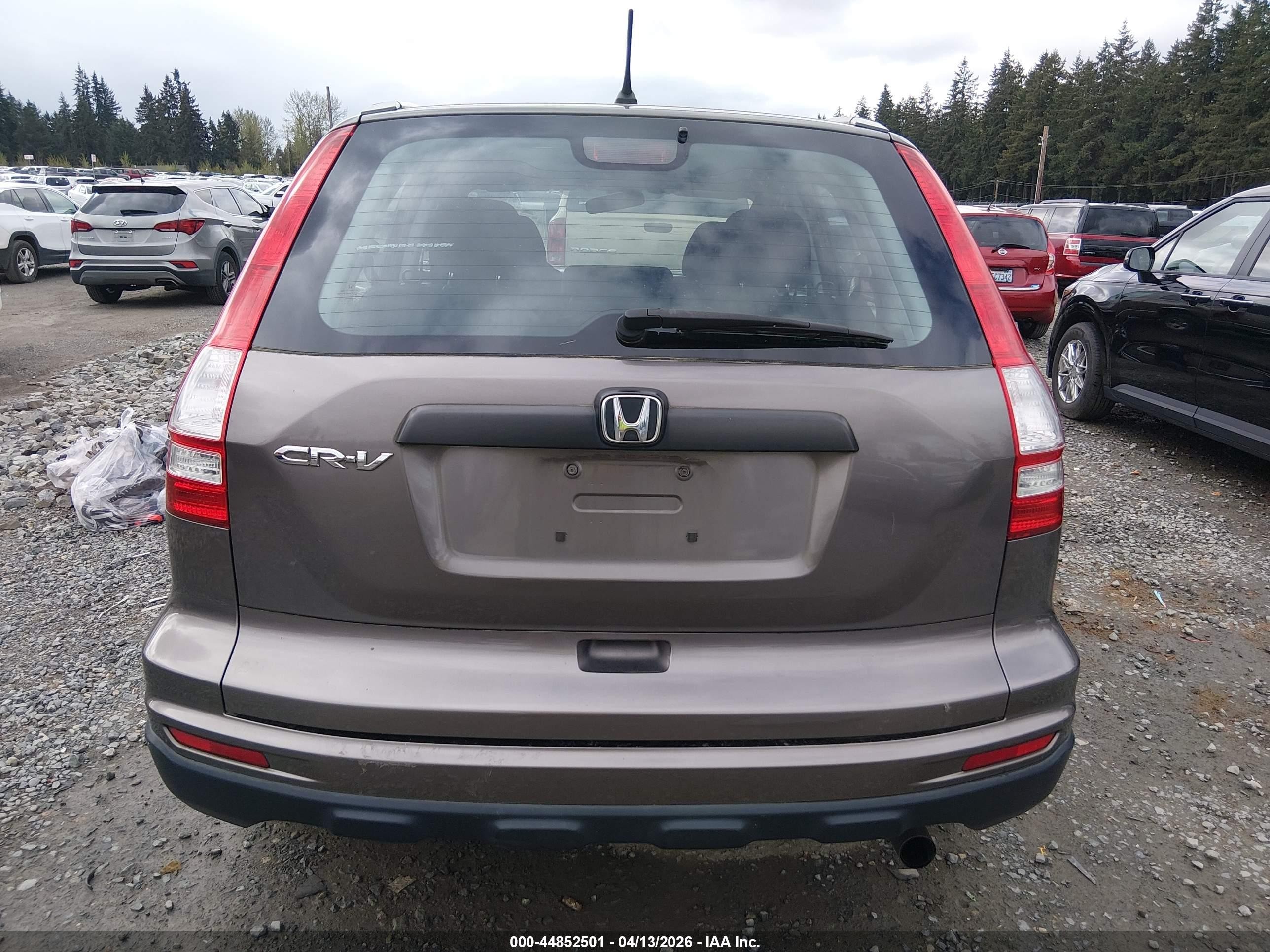 2010 Honda Cr-v Lx Gray vin: 5J6RE3H33AL015322