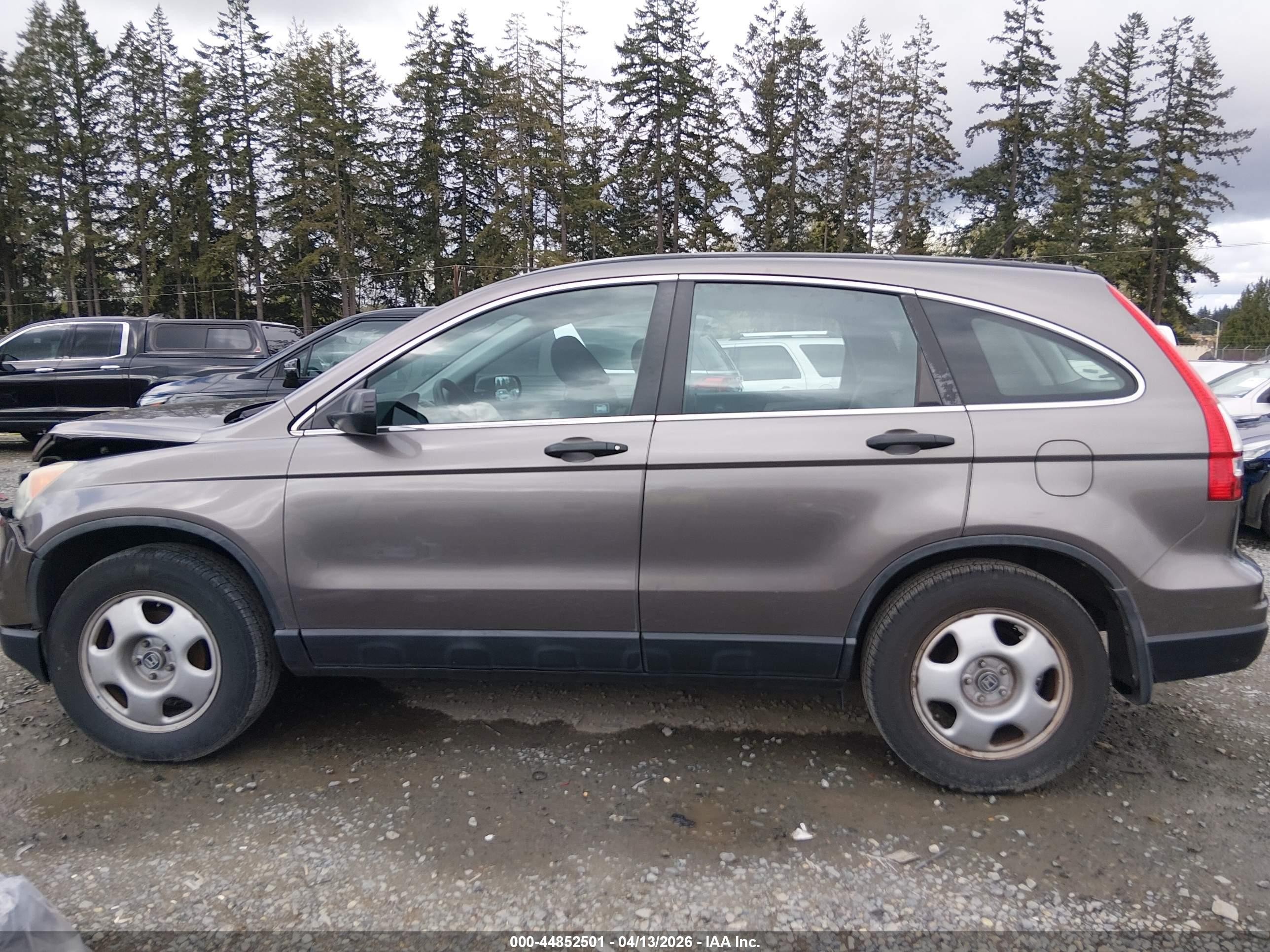 2010 Honda Cr-v Lx Gray vin: 5J6RE3H33AL015322