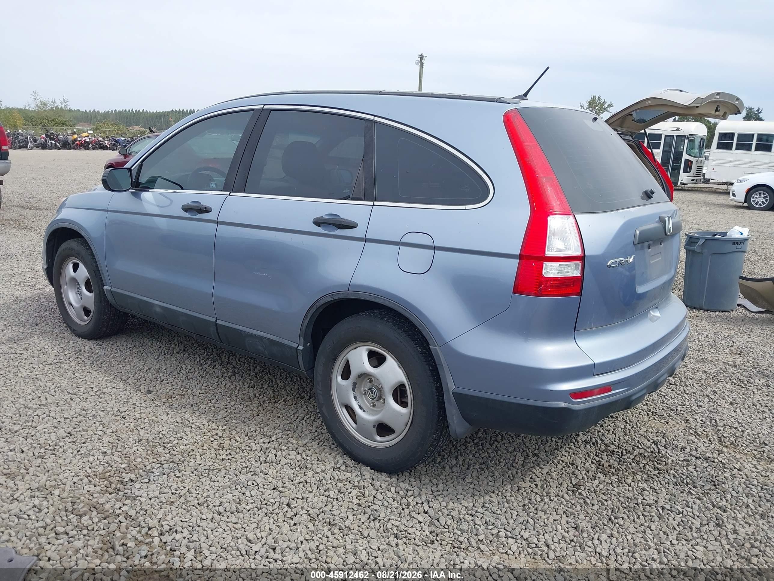 2010 Honda Cr-v Lx Light Blue vin: 5J6RE3H33AL043864