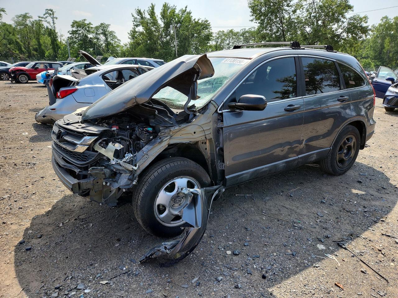 2011 Honda Cr-v Lx Gray vin: 5J6RE3H33BL024068