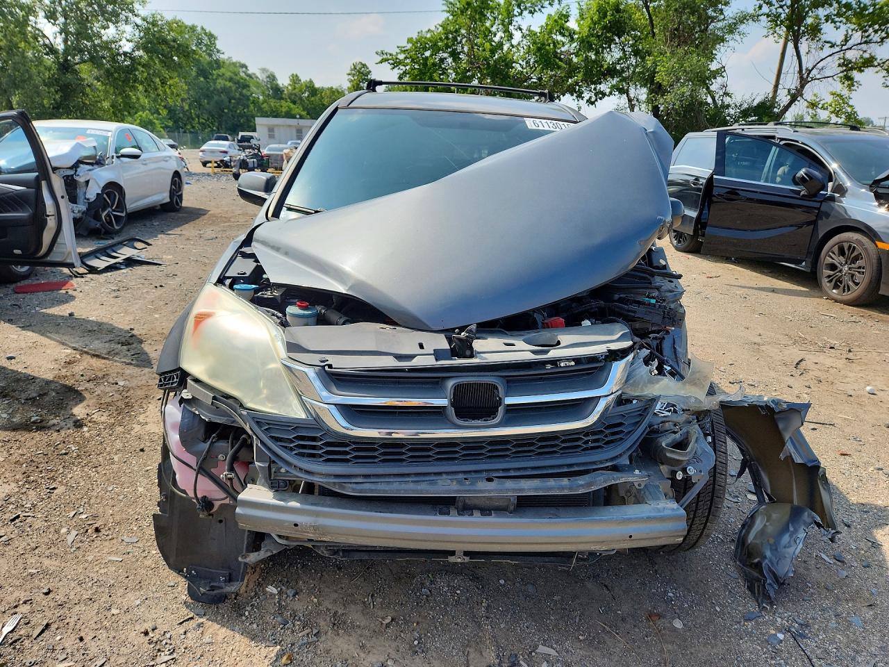 2011 Honda Cr-v Lx Gray vin: 5J6RE3H33BL024068