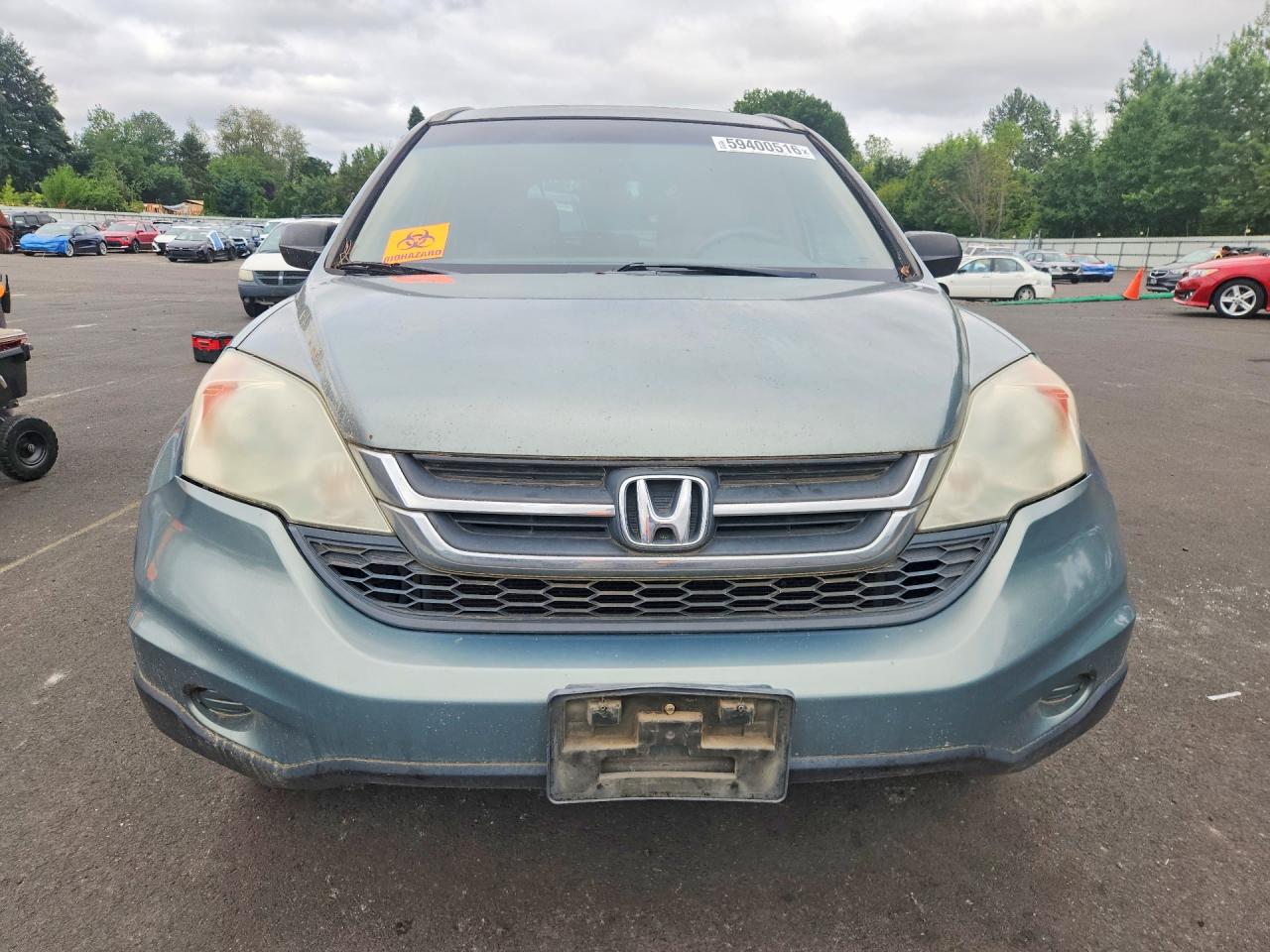 2010 Honda Cr-v Lx Green vin: 5J6RE3H34AL011859