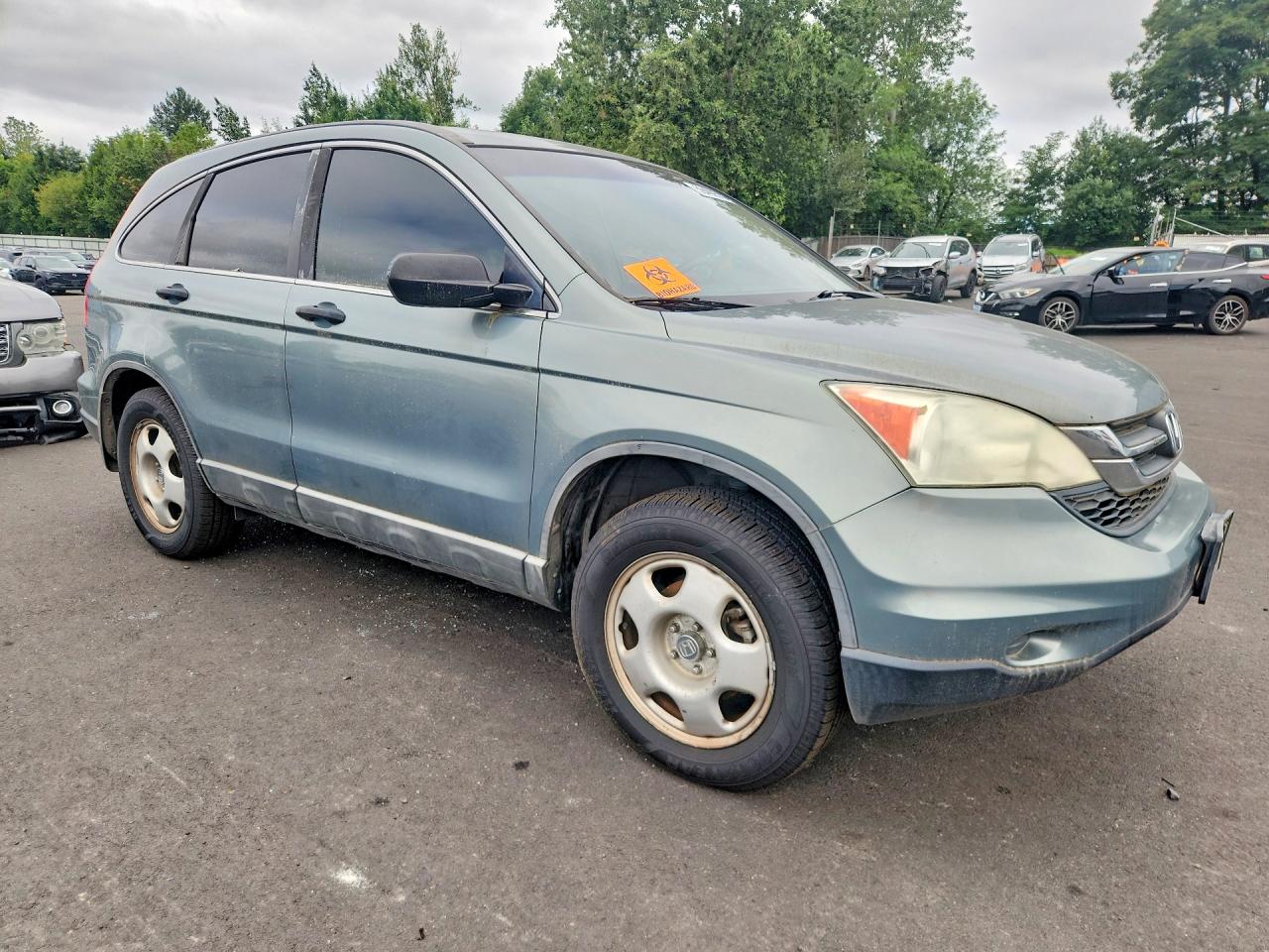 2010 Honda Cr-v Lx Green vin: 5J6RE3H34AL011859
