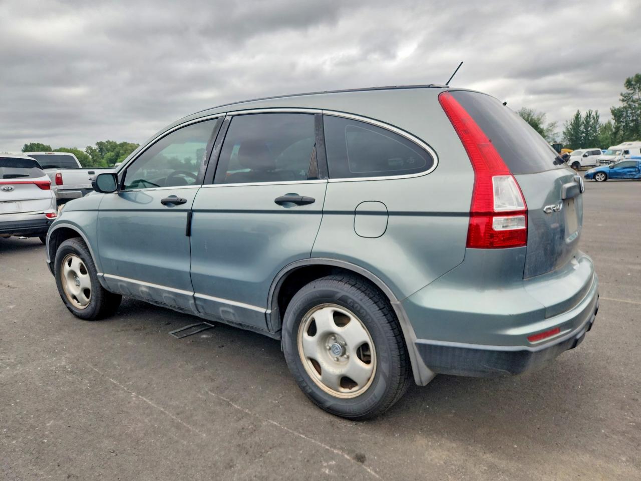 2010 Honda Cr-v Lx Green vin: 5J6RE3H34AL011859