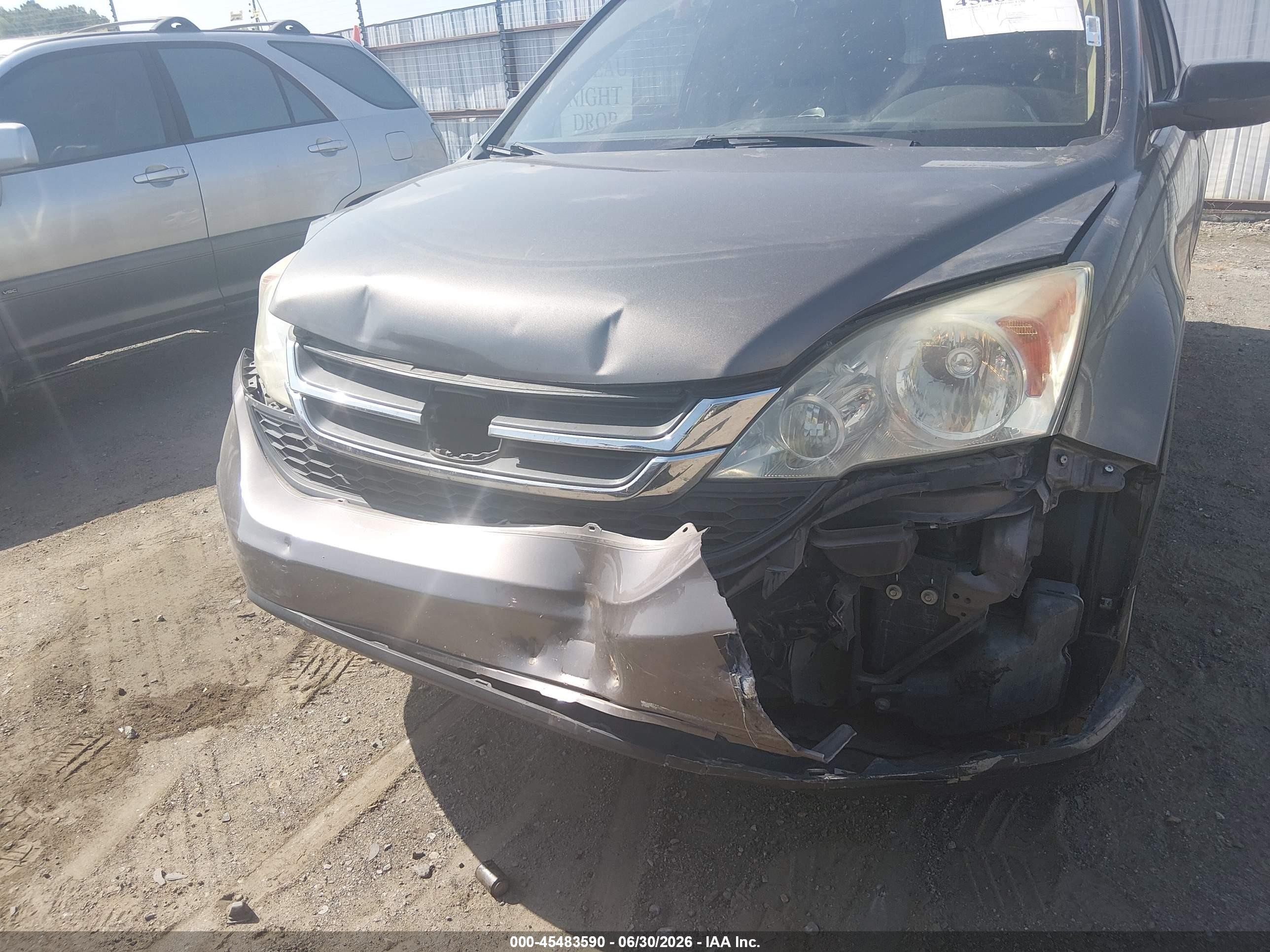 2010 Honda Cr-v Lx Gray vin: 5J6RE3H34AL012798