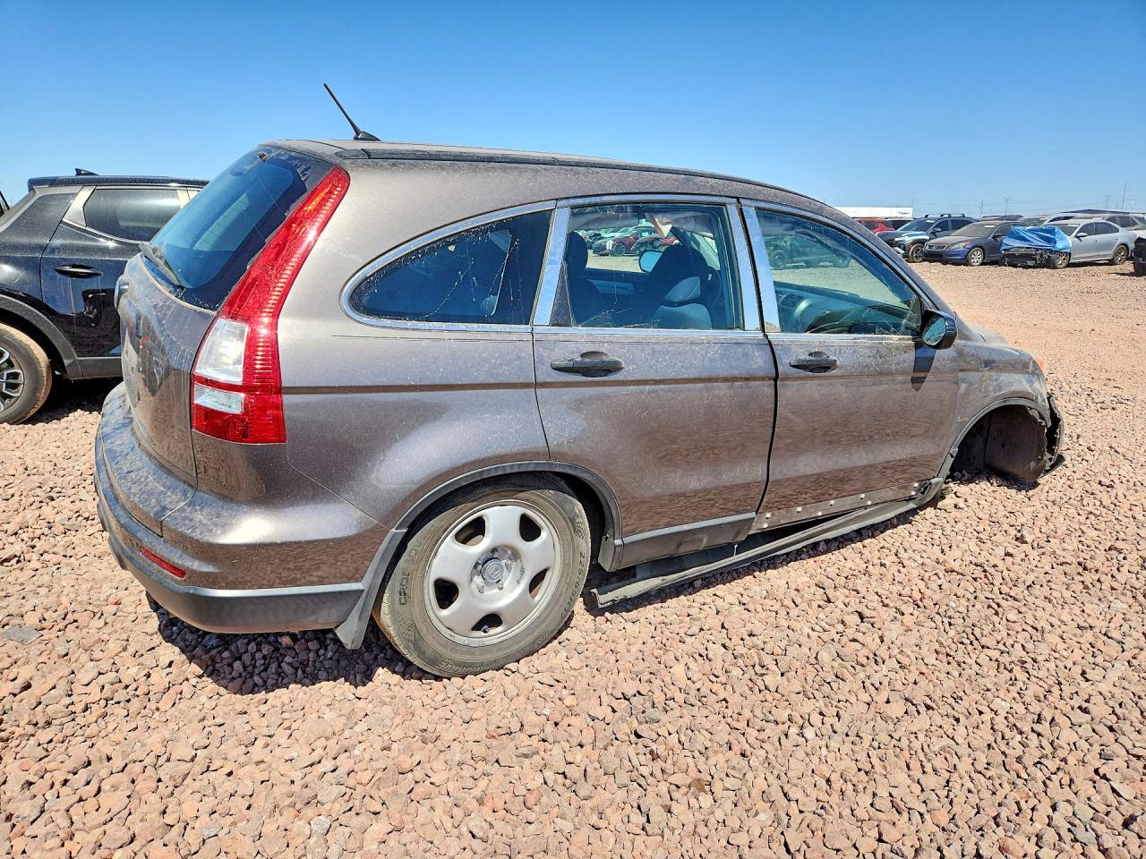 2010 Honda Cr-v Lx Gray vin: 5J6RE3H34AL017578