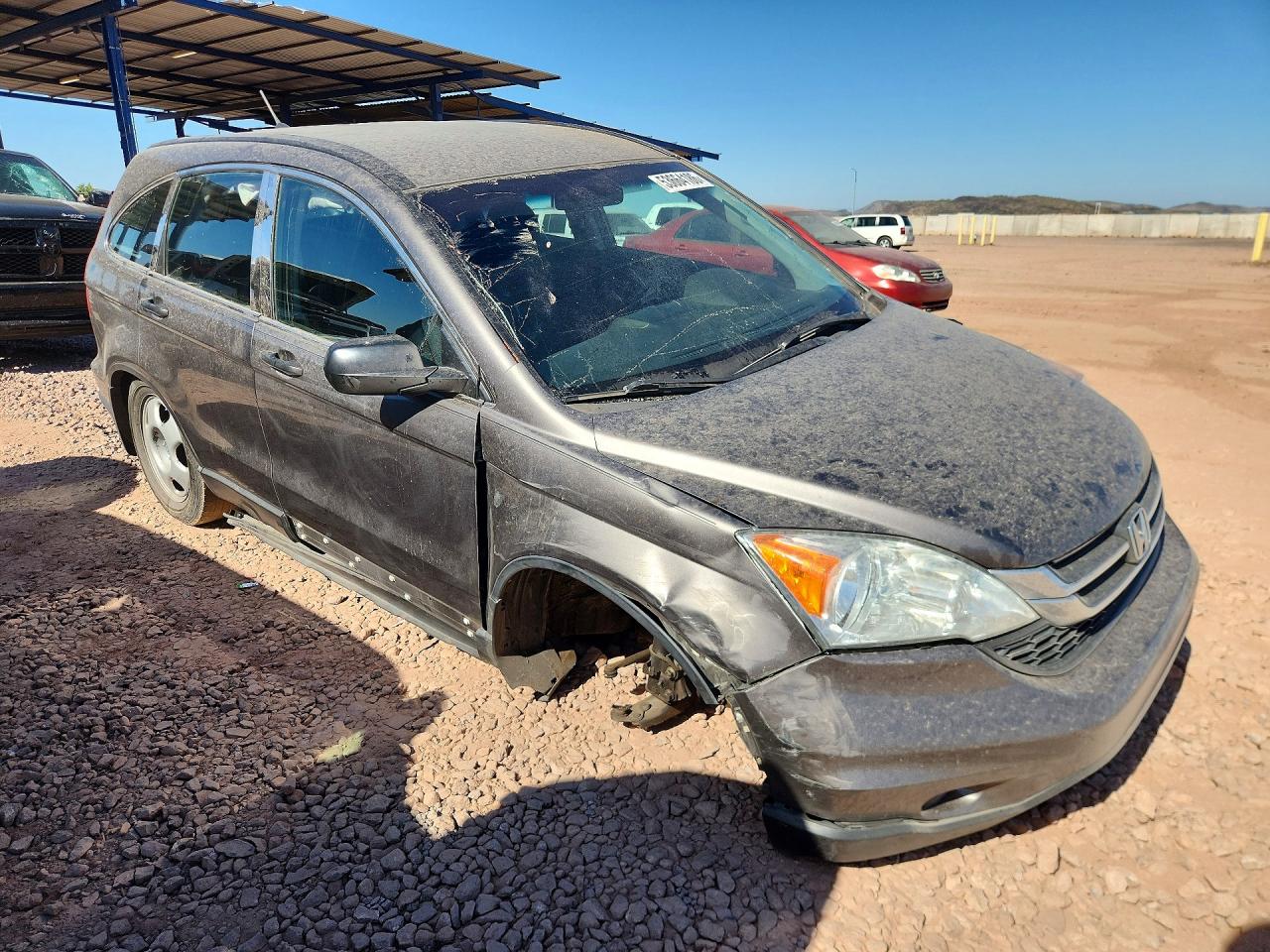 2010 Honda Cr-v Lx Gray vin: 5J6RE3H34AL017578