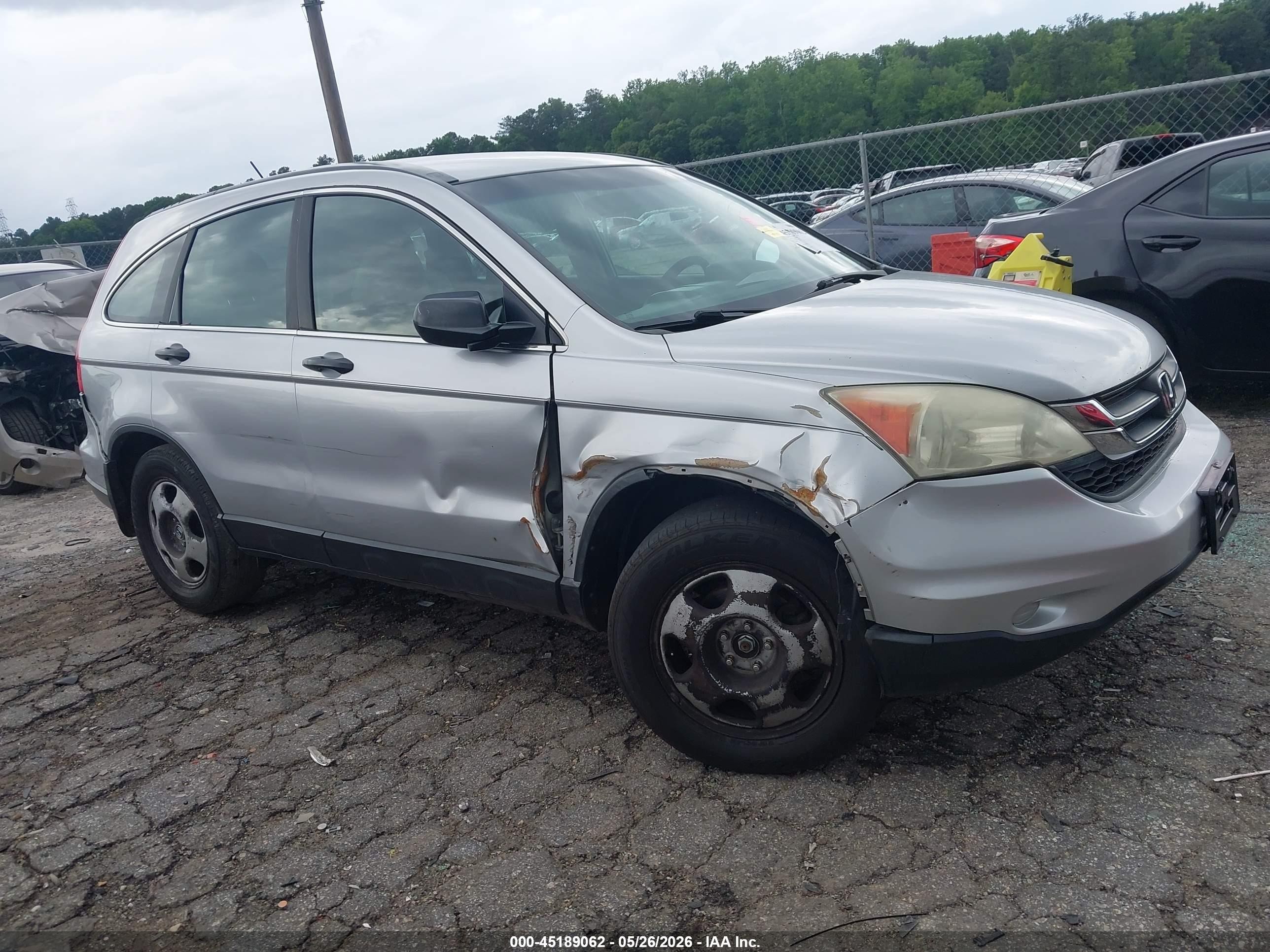 2010 Honda Cr-v Lx Silver vin: 5J6RE3H34AL022912